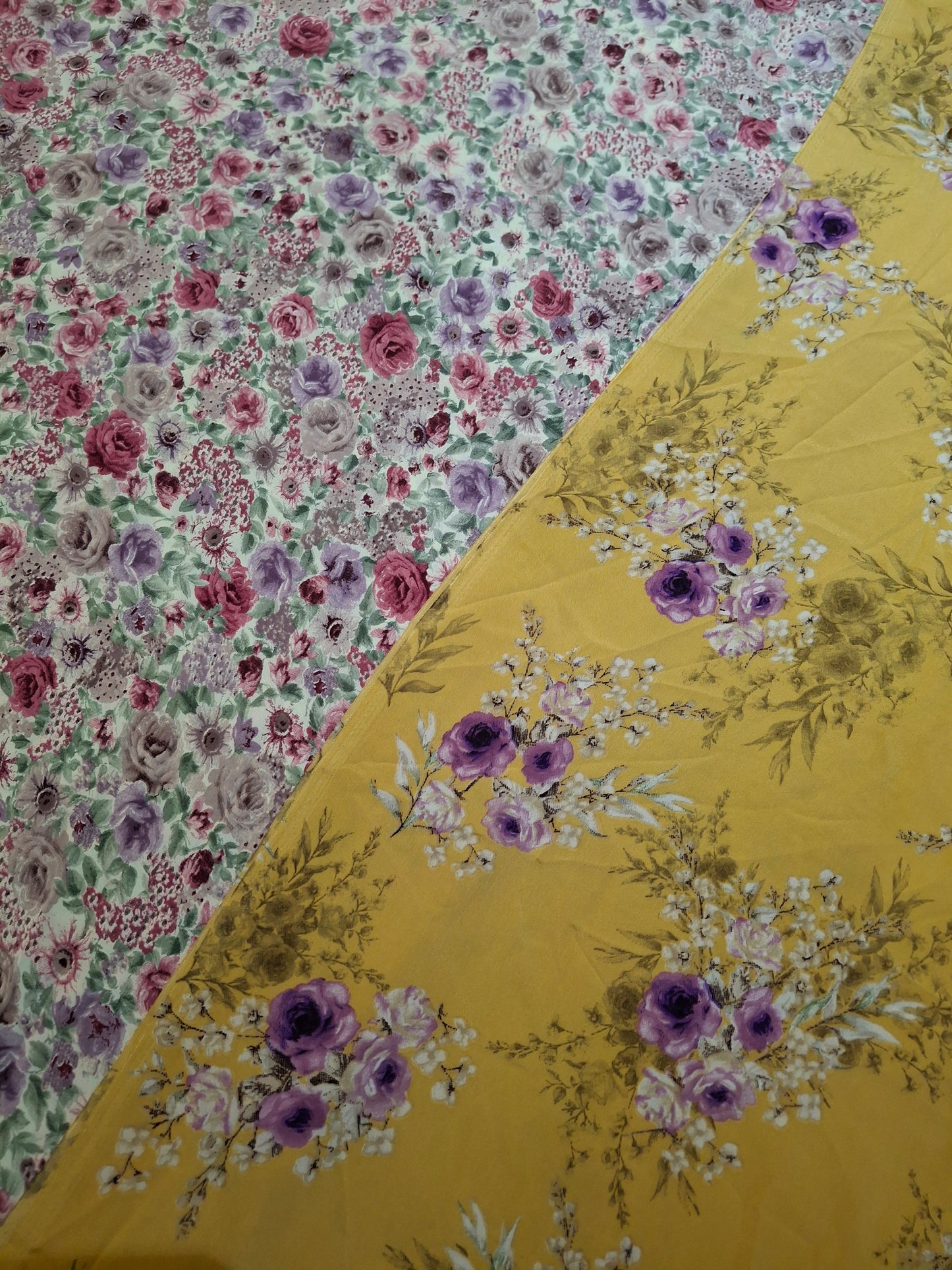 Original Vishali and Printed Chiffon Georgette(3 pieces suit set with lining)