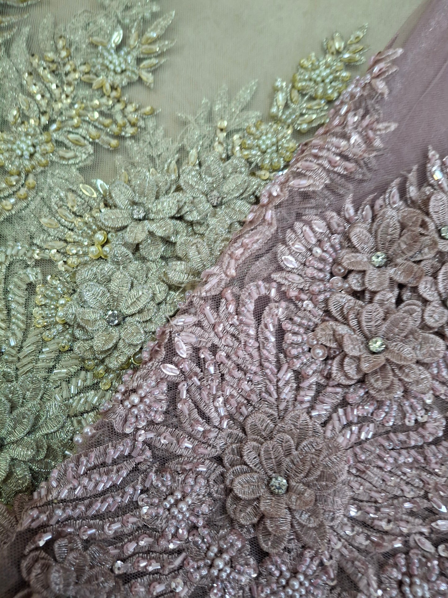 Cut Dana Heavy Embroidered Net,4 piece suit set