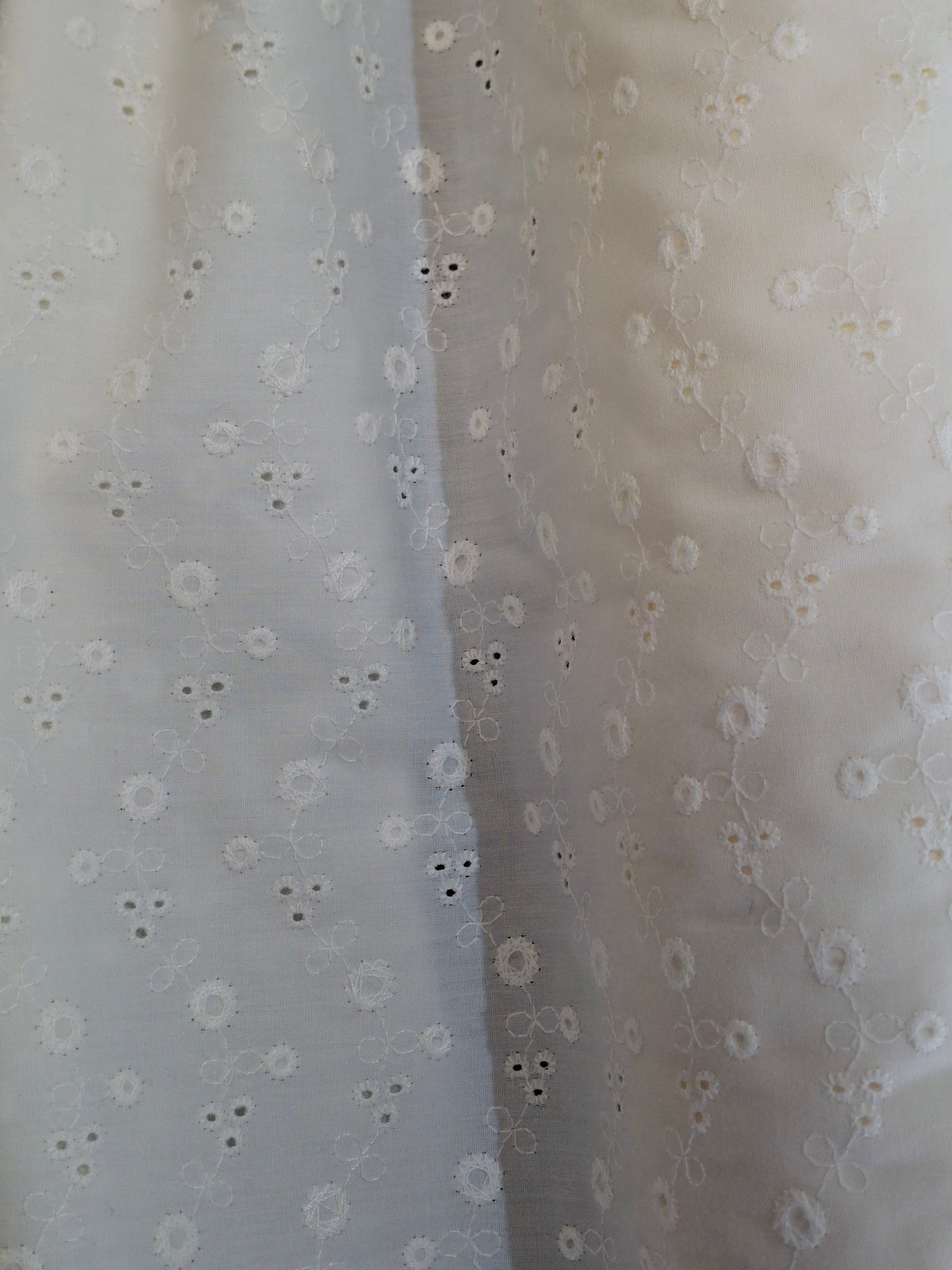 Chikankari-style Cotton Top Quality(4 meters, 60"width)