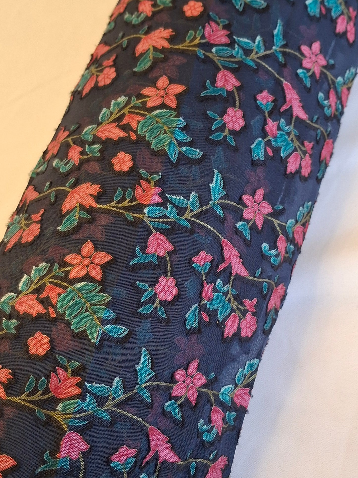 Baroshia Jacquard Pinky Flower Printed Fabrics Top Quality(sold by the meters)