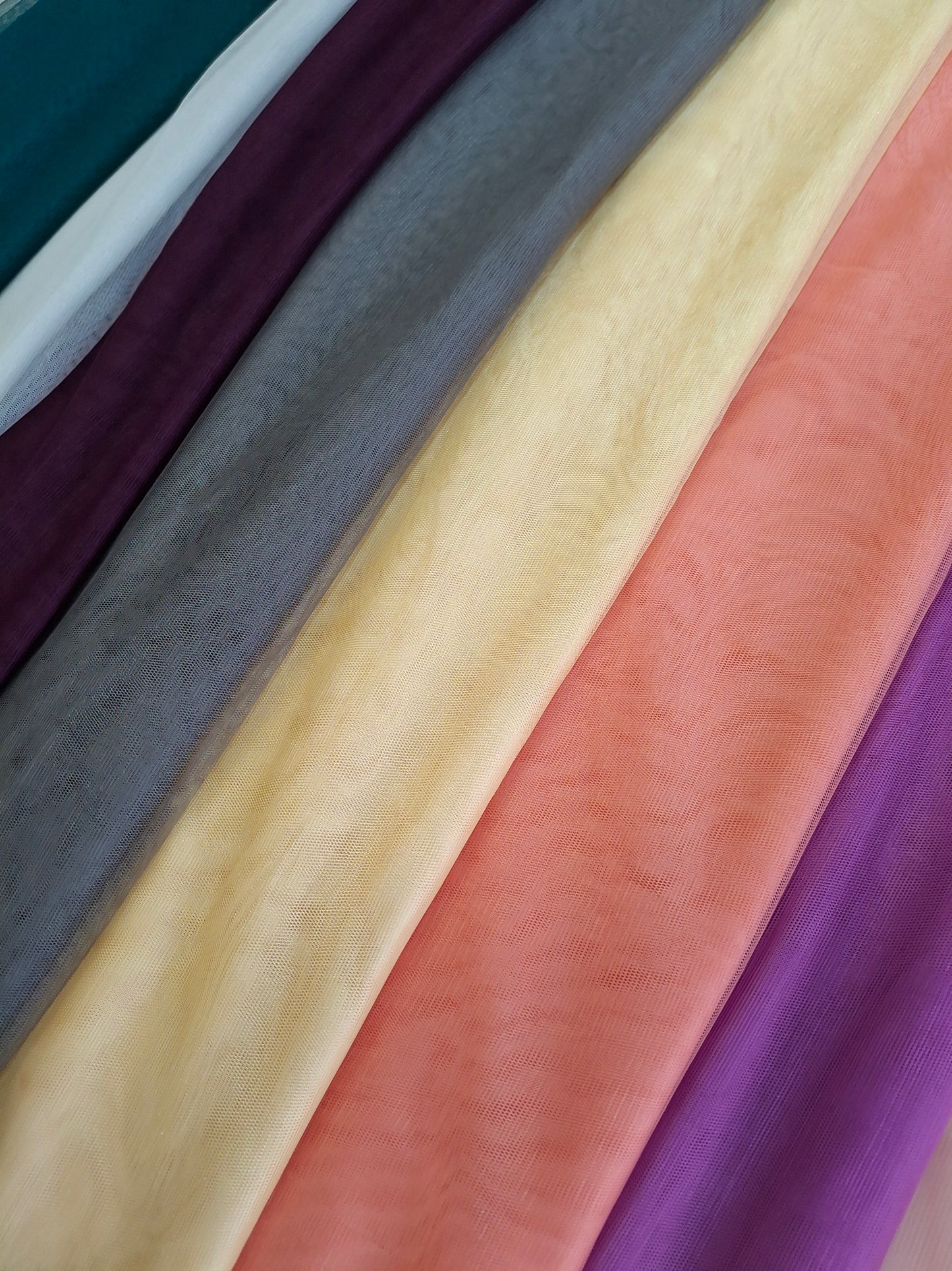 Lightweight Plain Net and Embroidered Dupatta(2.30 meters length)