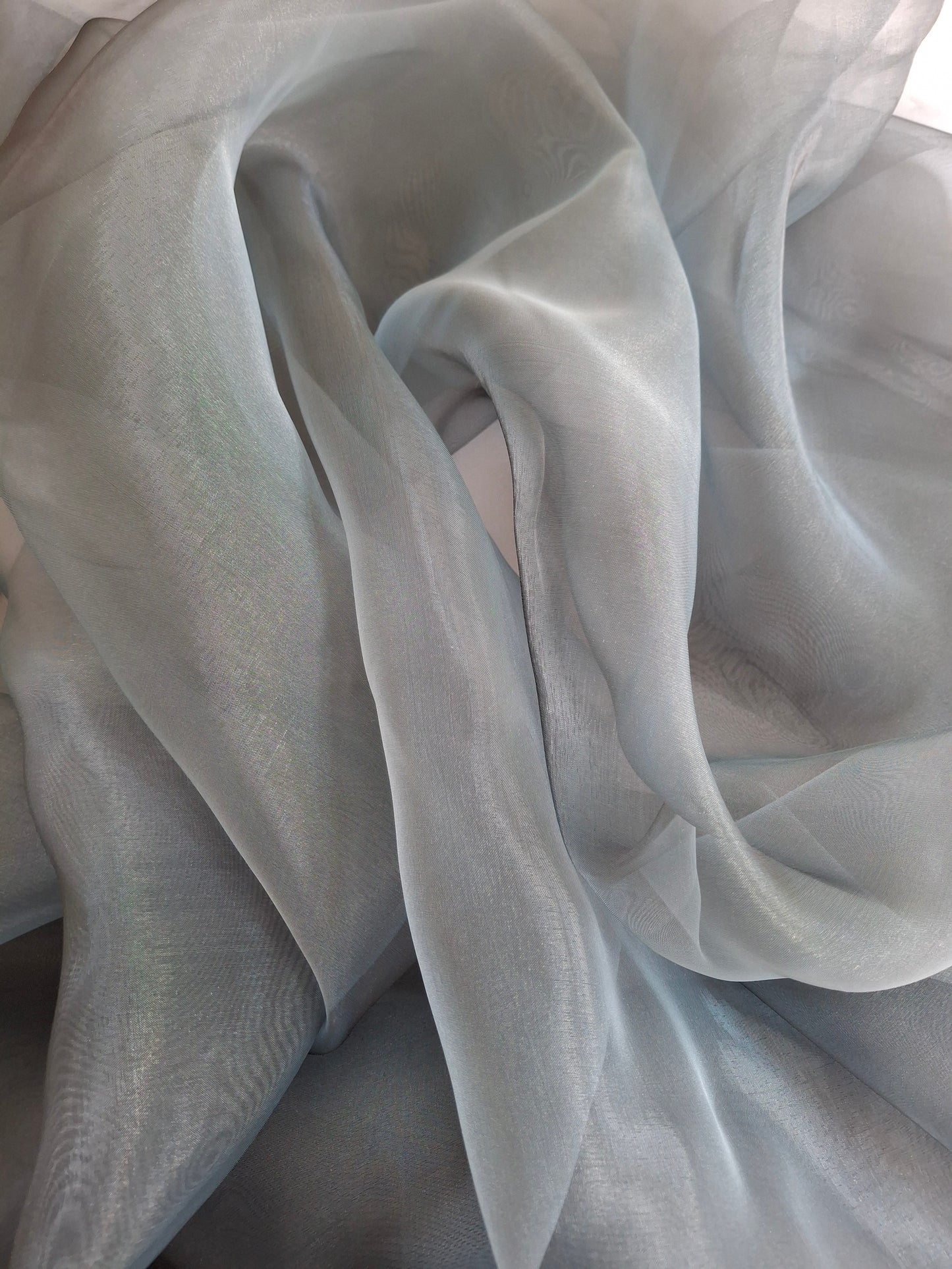 Elegant Grey Organza(sold by the meters)