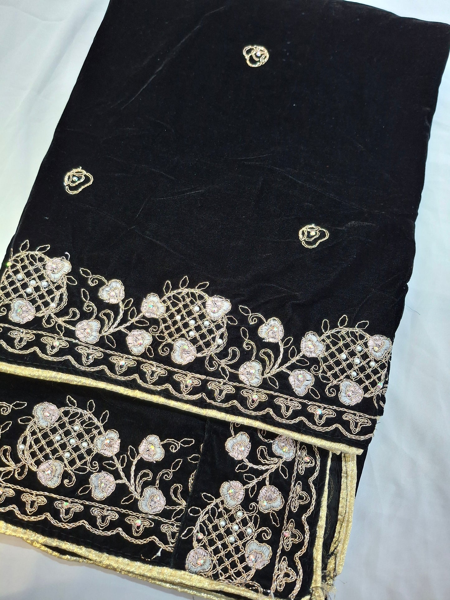 Micro Velvet Embroidered Shawls For Ladies Best Quality