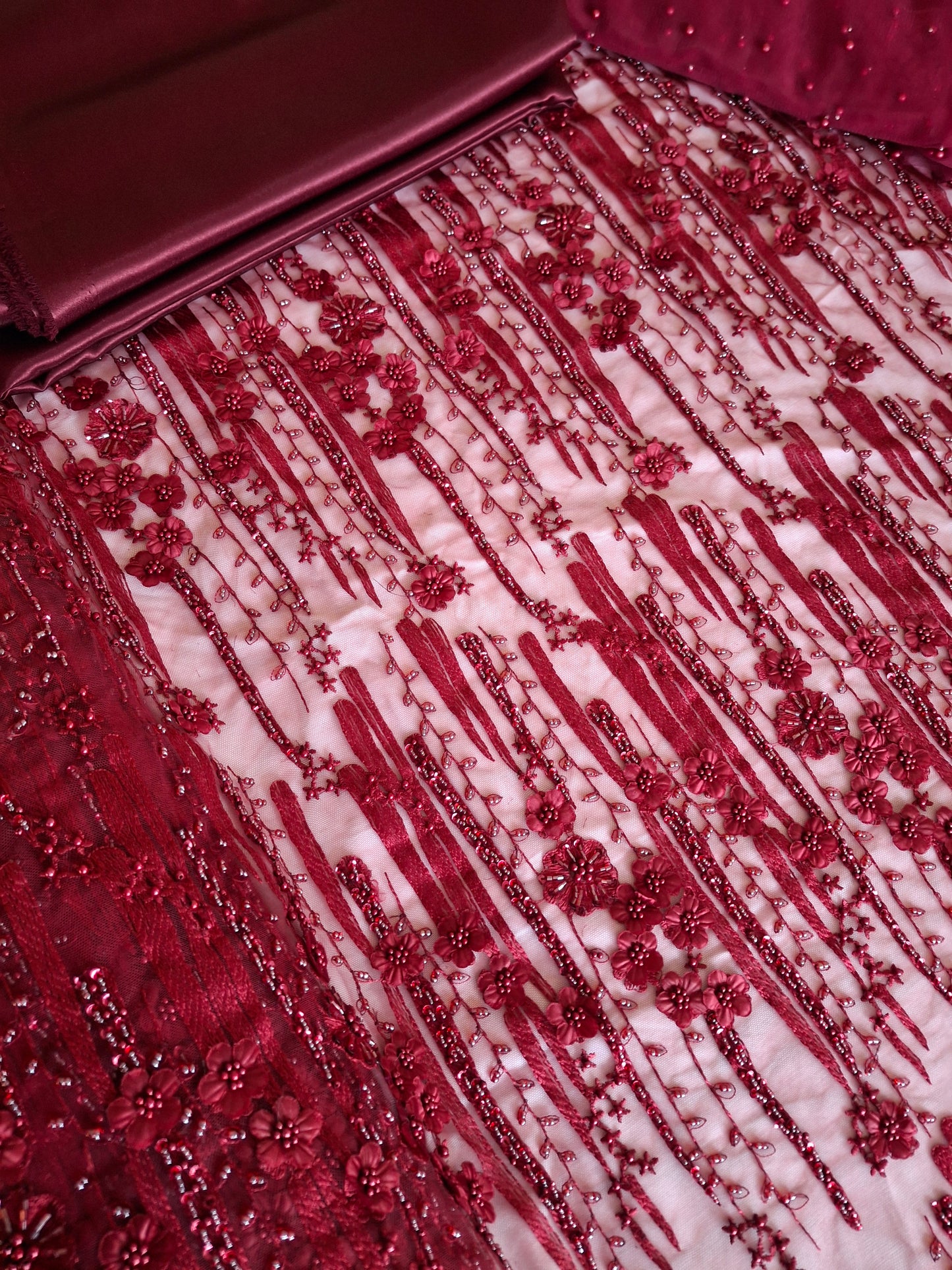 Cut dana,Luxurious Sequins Multicolour Heavy Net,4 piece suit set