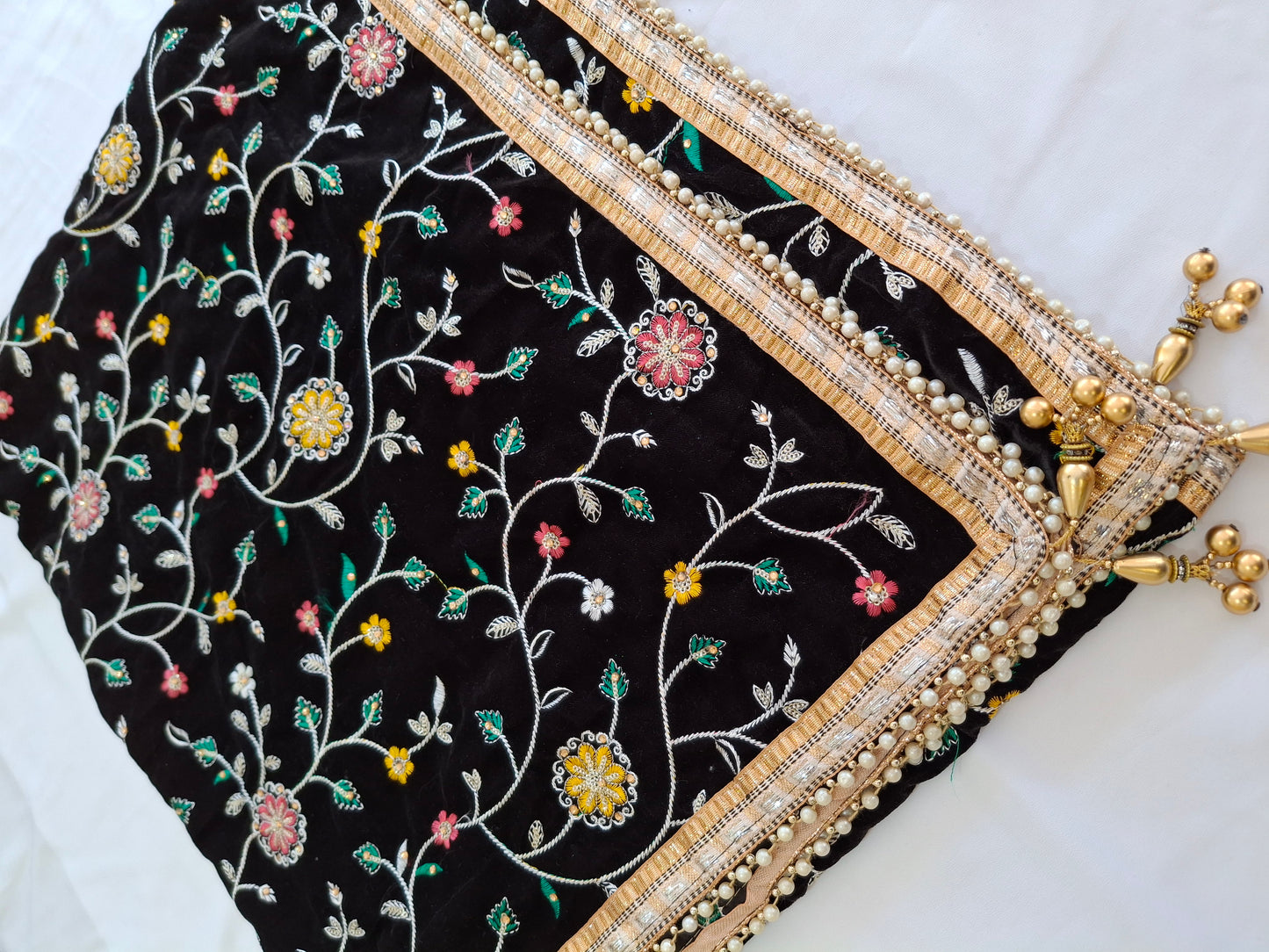 Velvet Embroidered shawls Top Quality