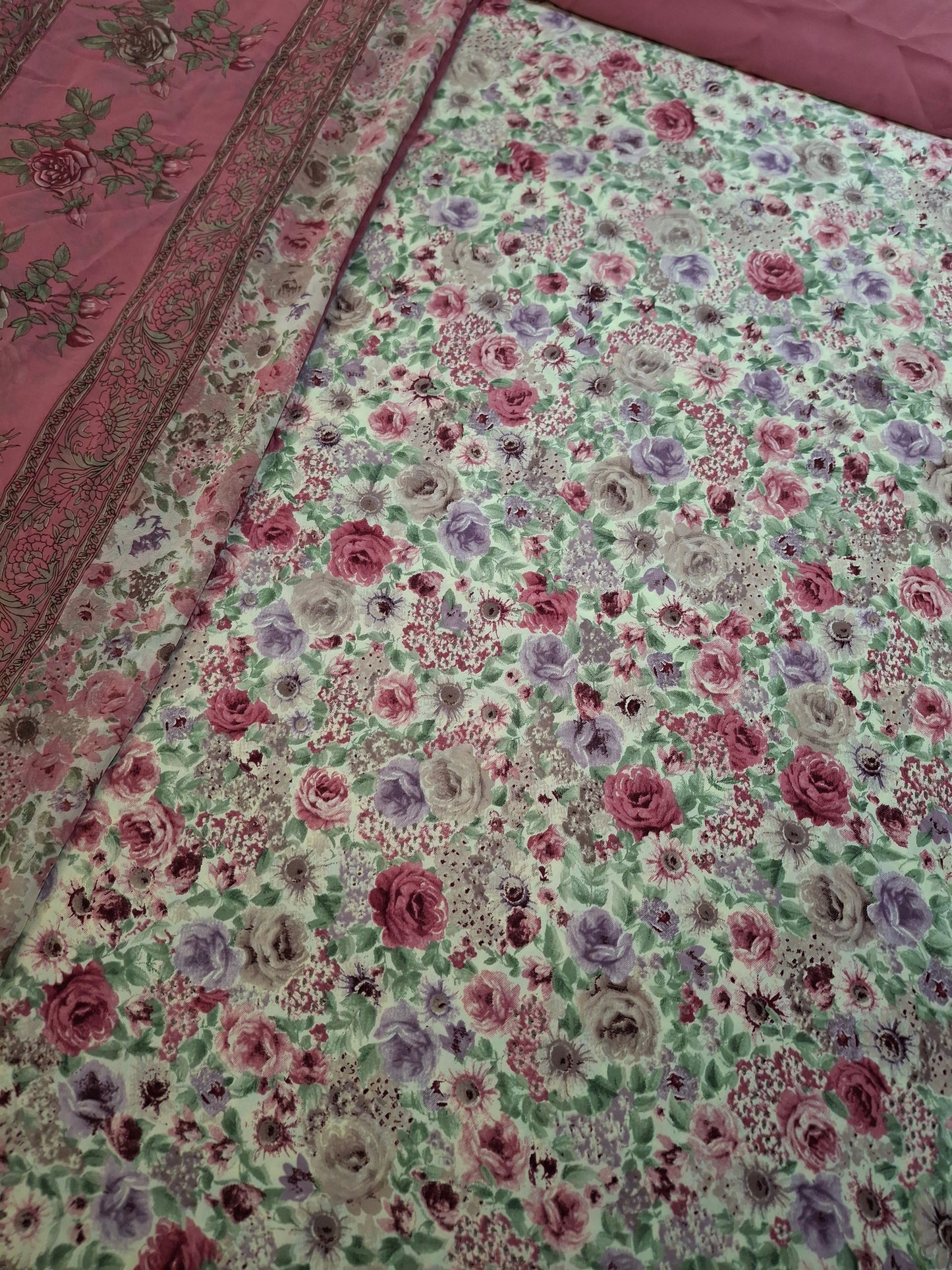 Original Vishali and Printed Chiffon Georgette(3 pieces suit set with lining)