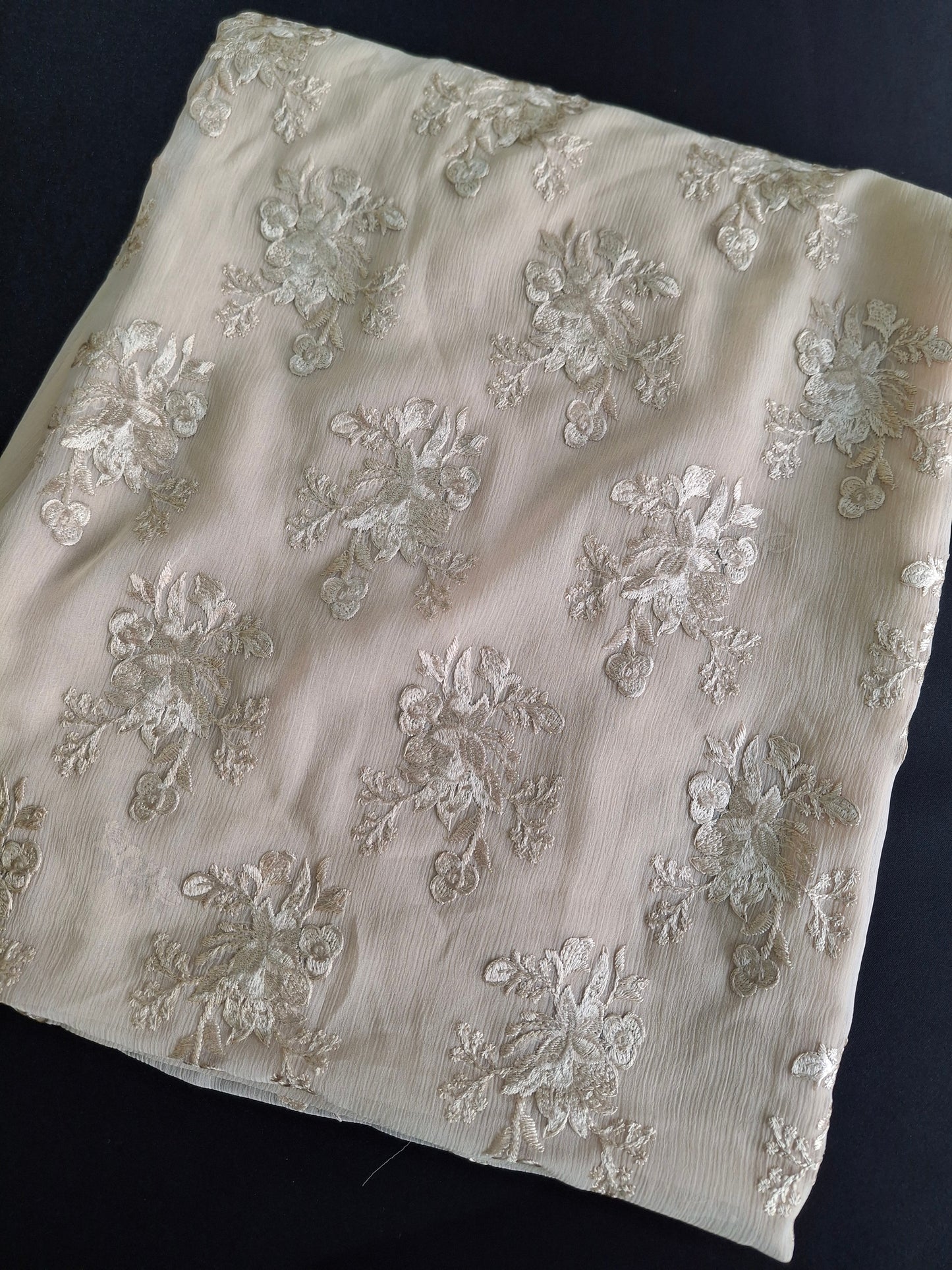 Embroidered Chiffon Fabrics Best Quality 4 Piece Suit Set