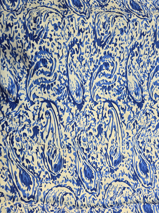 Indigo Mirage Viscose Full Suit