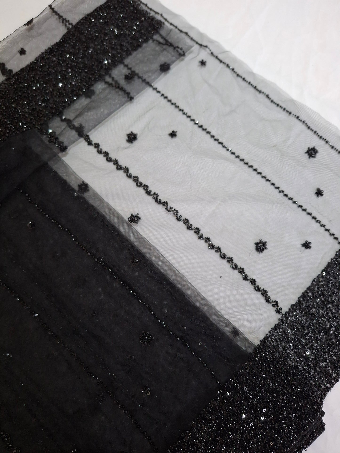 Luxurious ,Cut Dana Work,Net Dupatta Heavy Embroidered Sequins (2.3 meters)