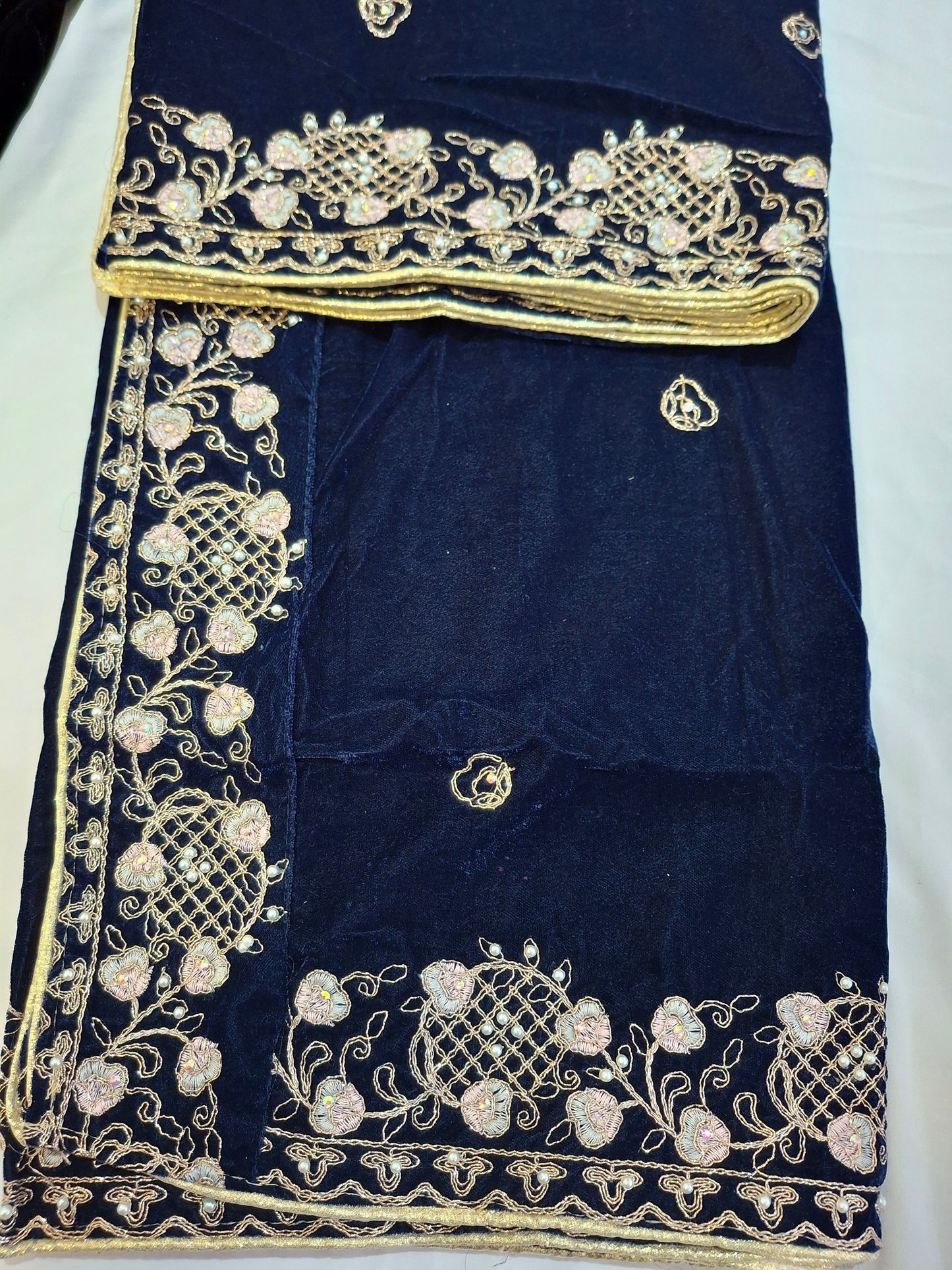 Micro Velvet Embroidered Shawls For Ladies Best Quality