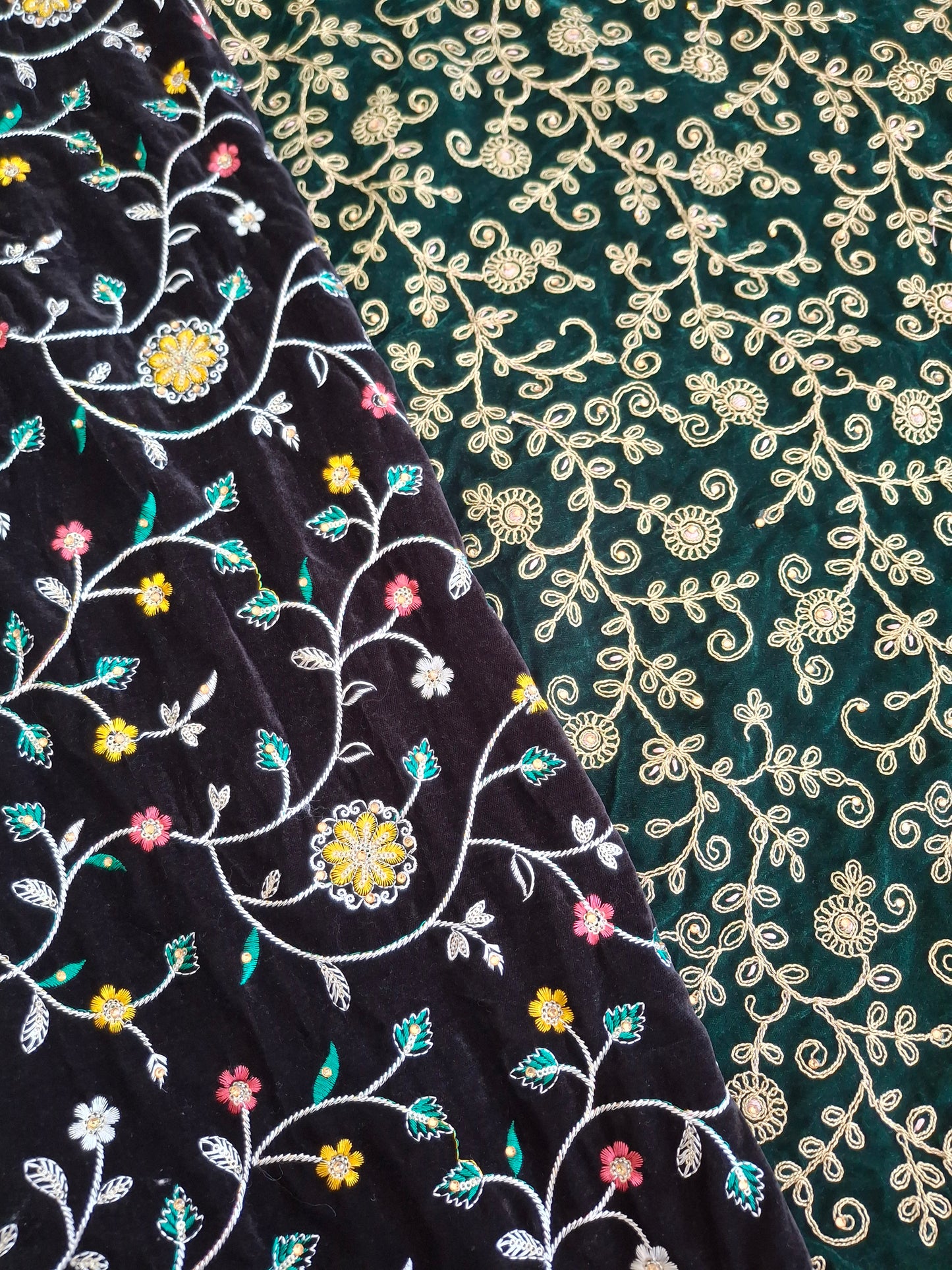 Velvet Embroidered shawls Top Quality