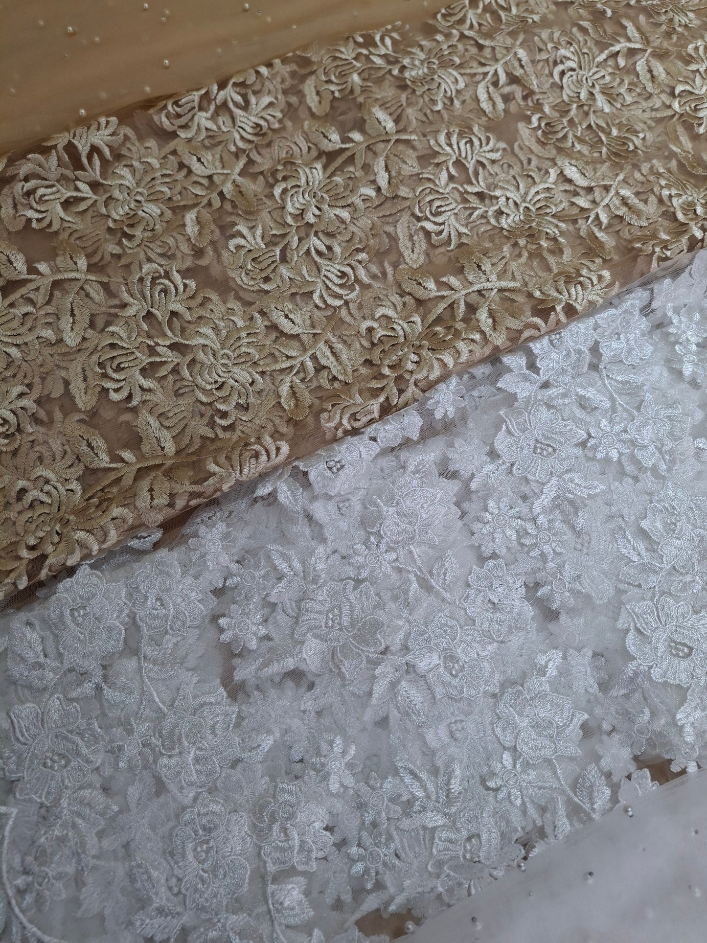 Net Lace Embroidered (4 piece suit set)