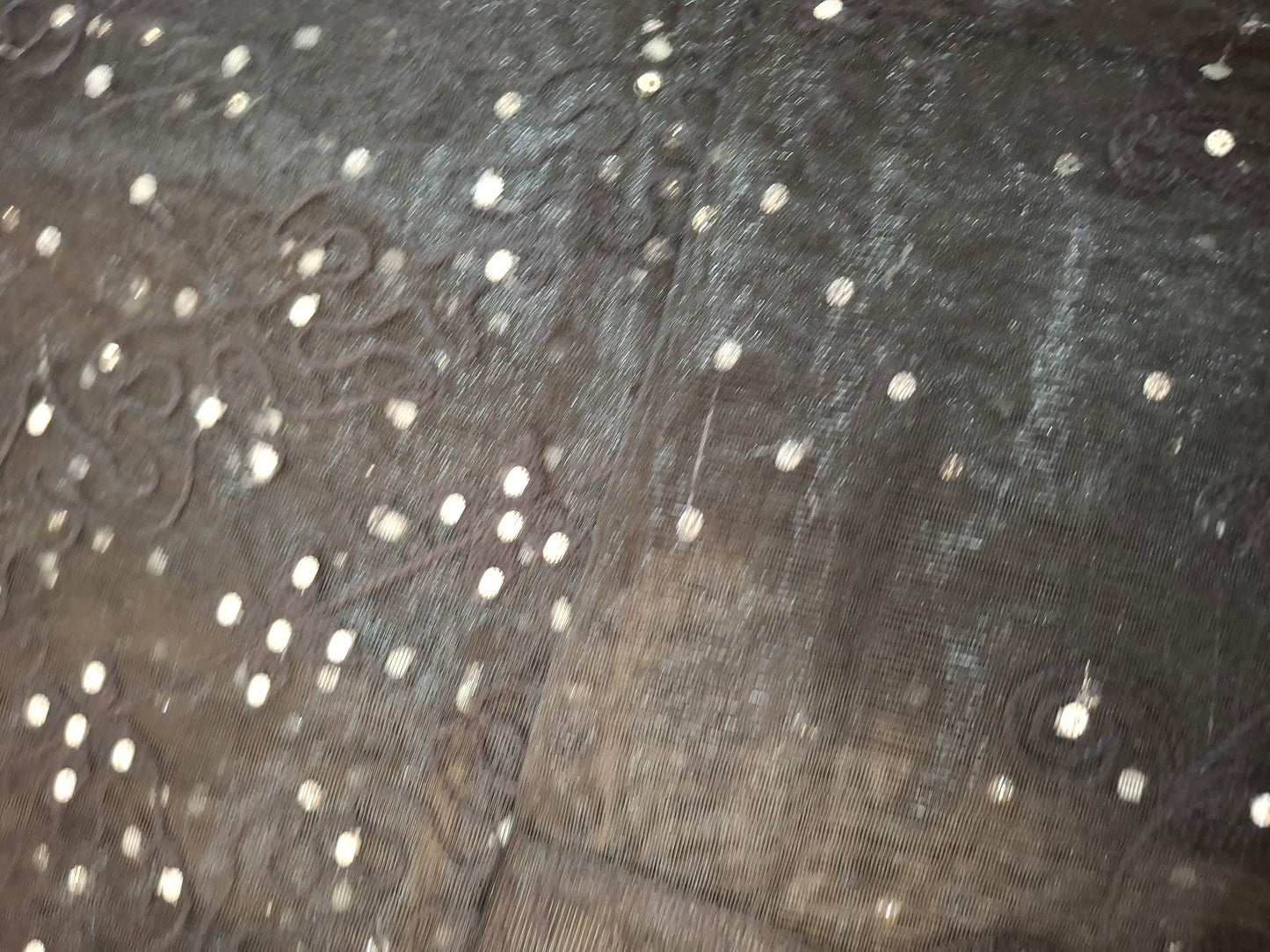 Lightweight Plain Net and Embroidered Dupatta(2.30 meters length)