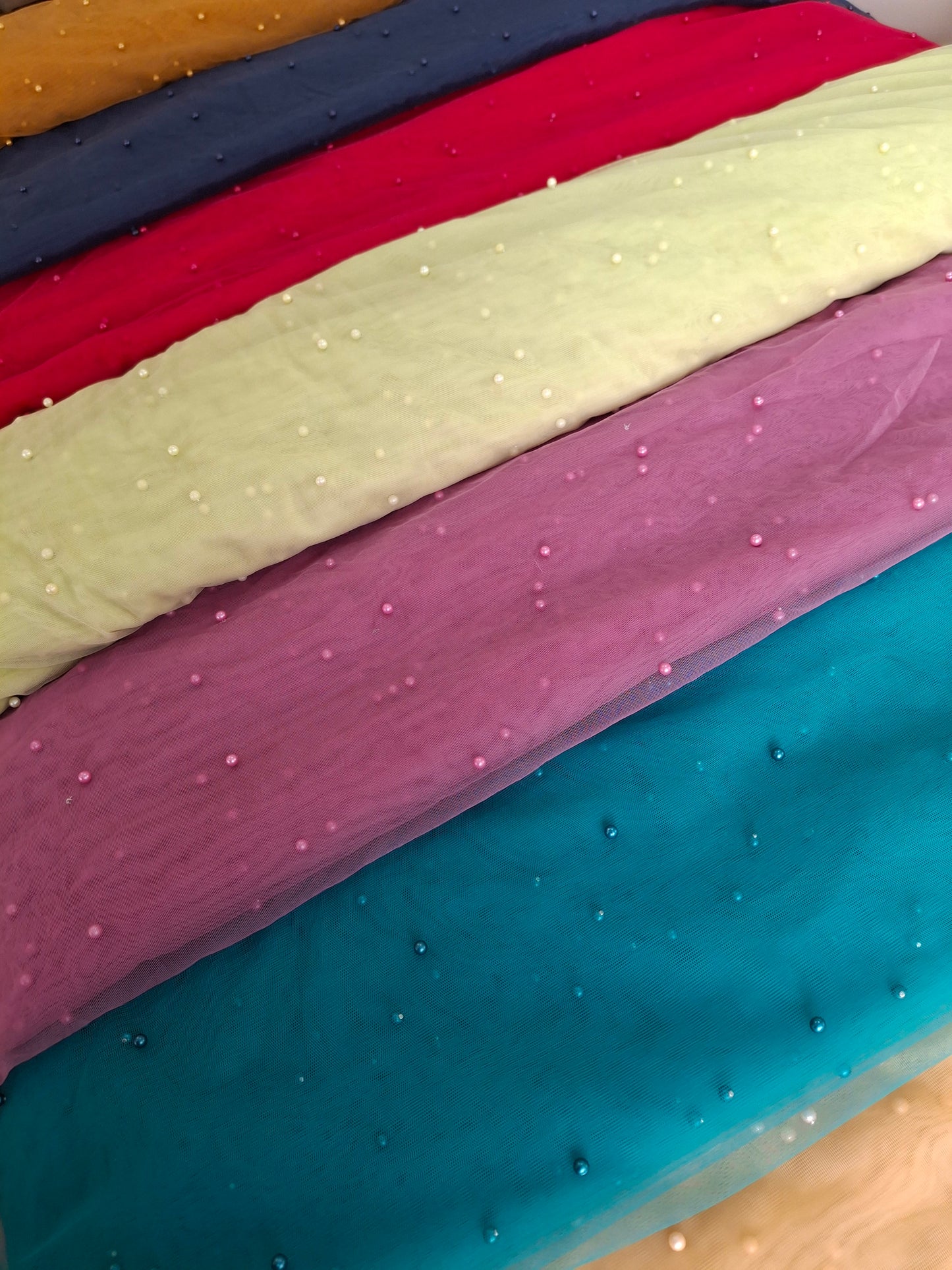 Pearl Net Dupatta Multiple Colour(2.30meters length)