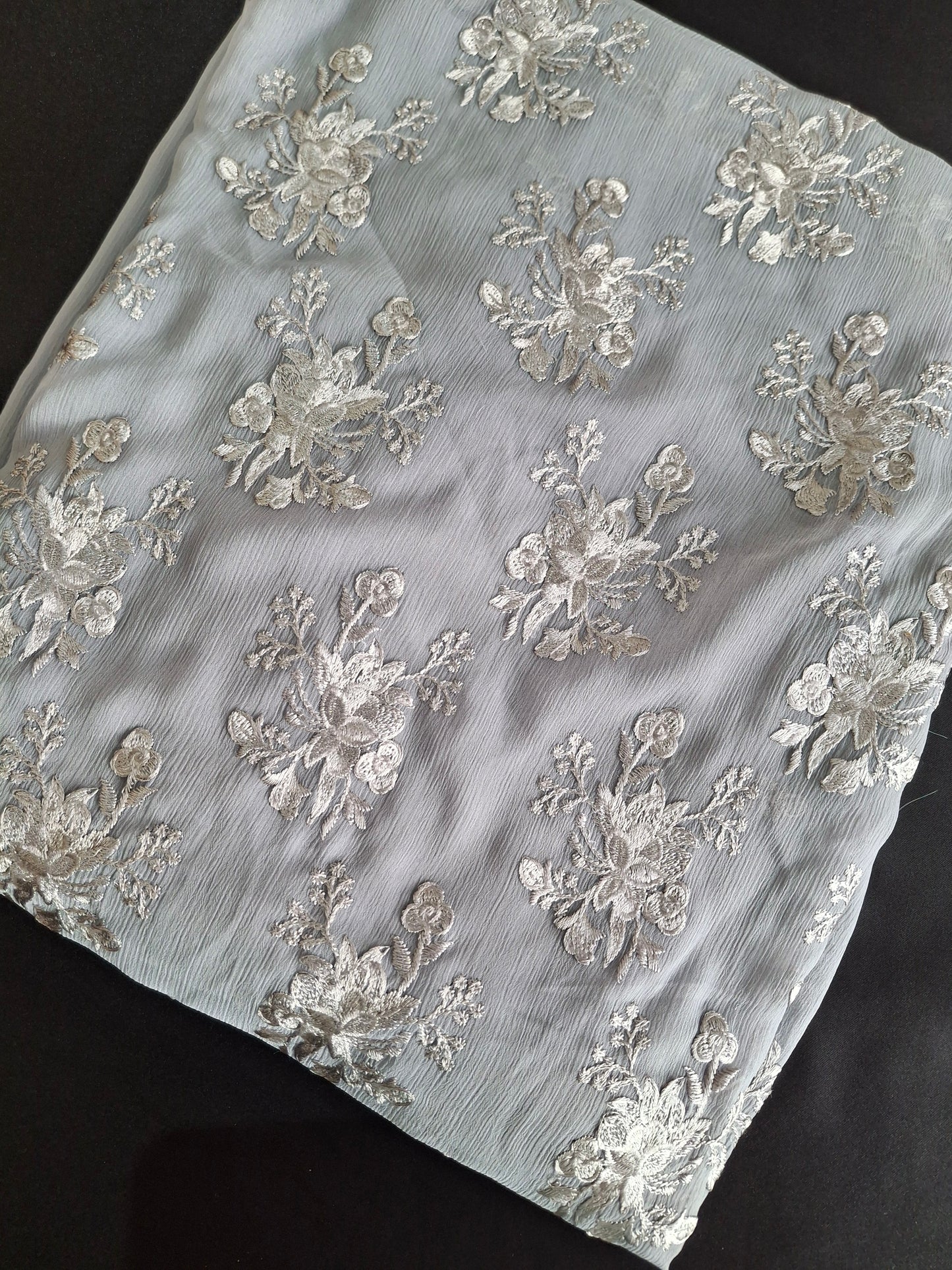 Embroidered Chiffon Fabrics Best Quality 4 Piece Suit Set