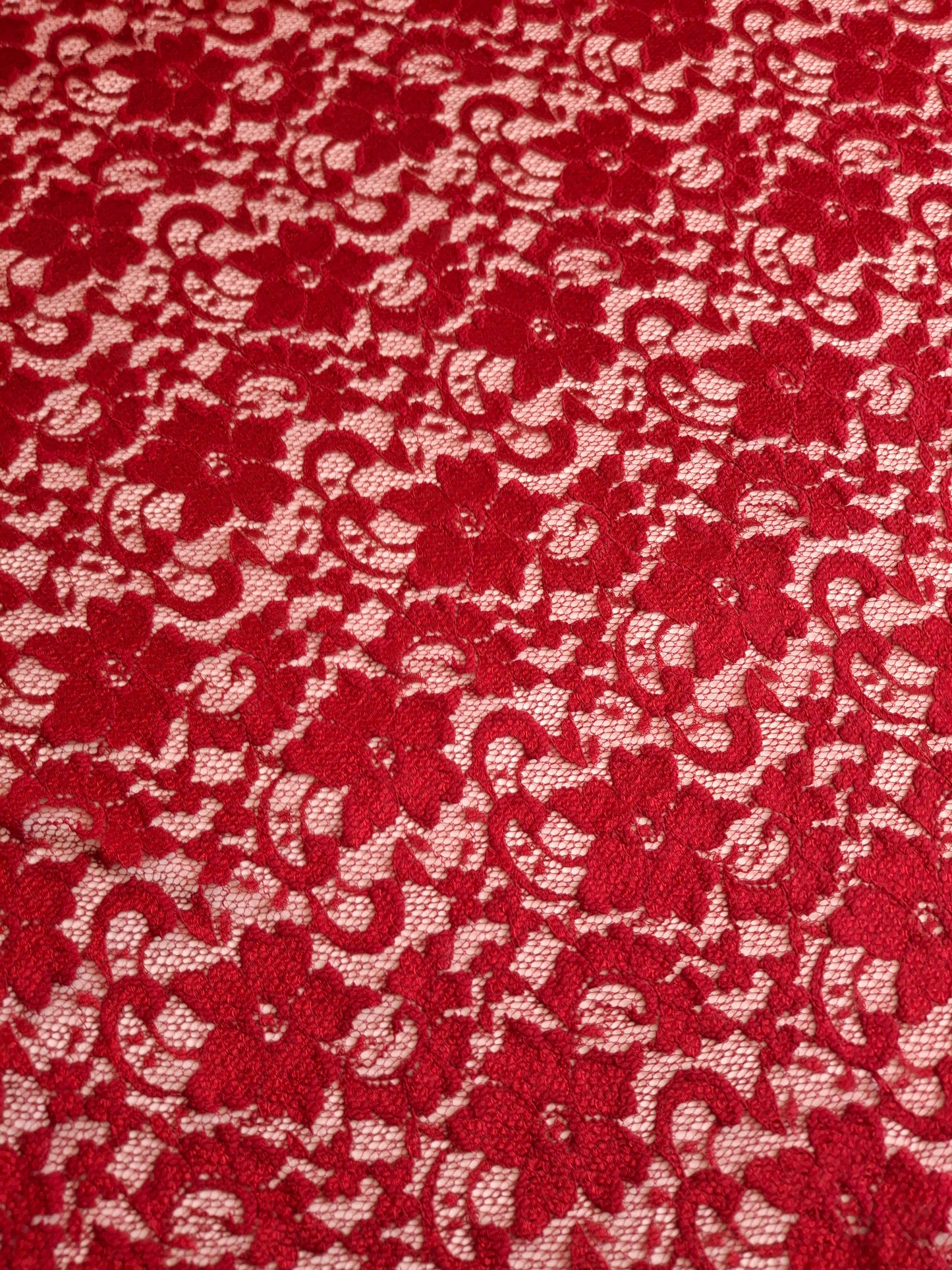 Soft Stretchy Maroon Lace(sold by the meters)
