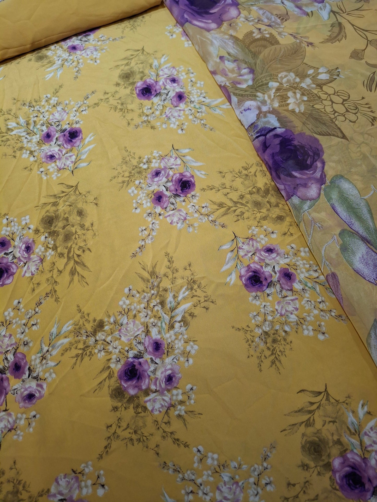 Original Vishali and Printed Chiffon Georgette(3 pieces suit set with lining)