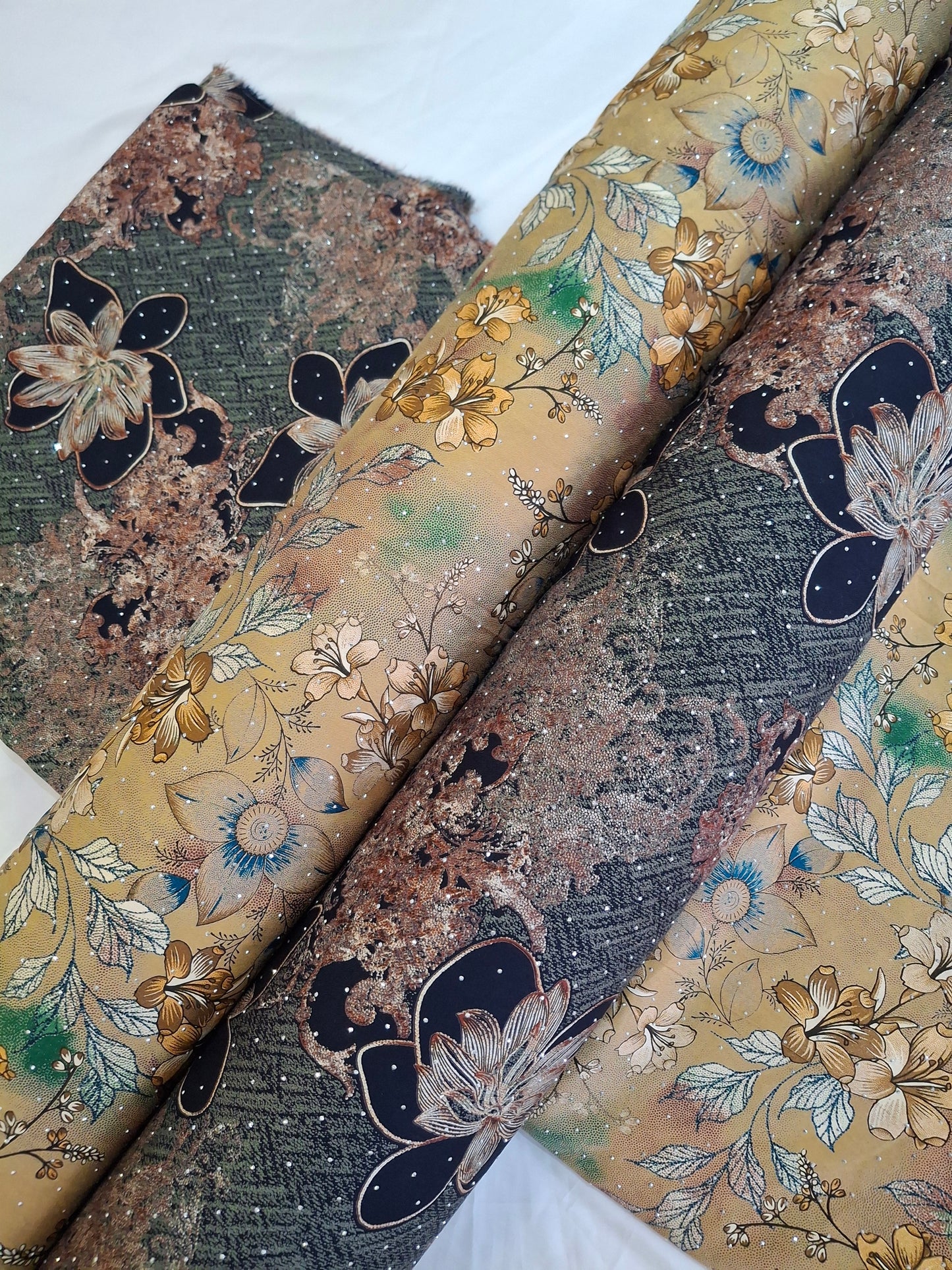 Printed Twill Viscose Marina Top Quality 60"width,4 meters