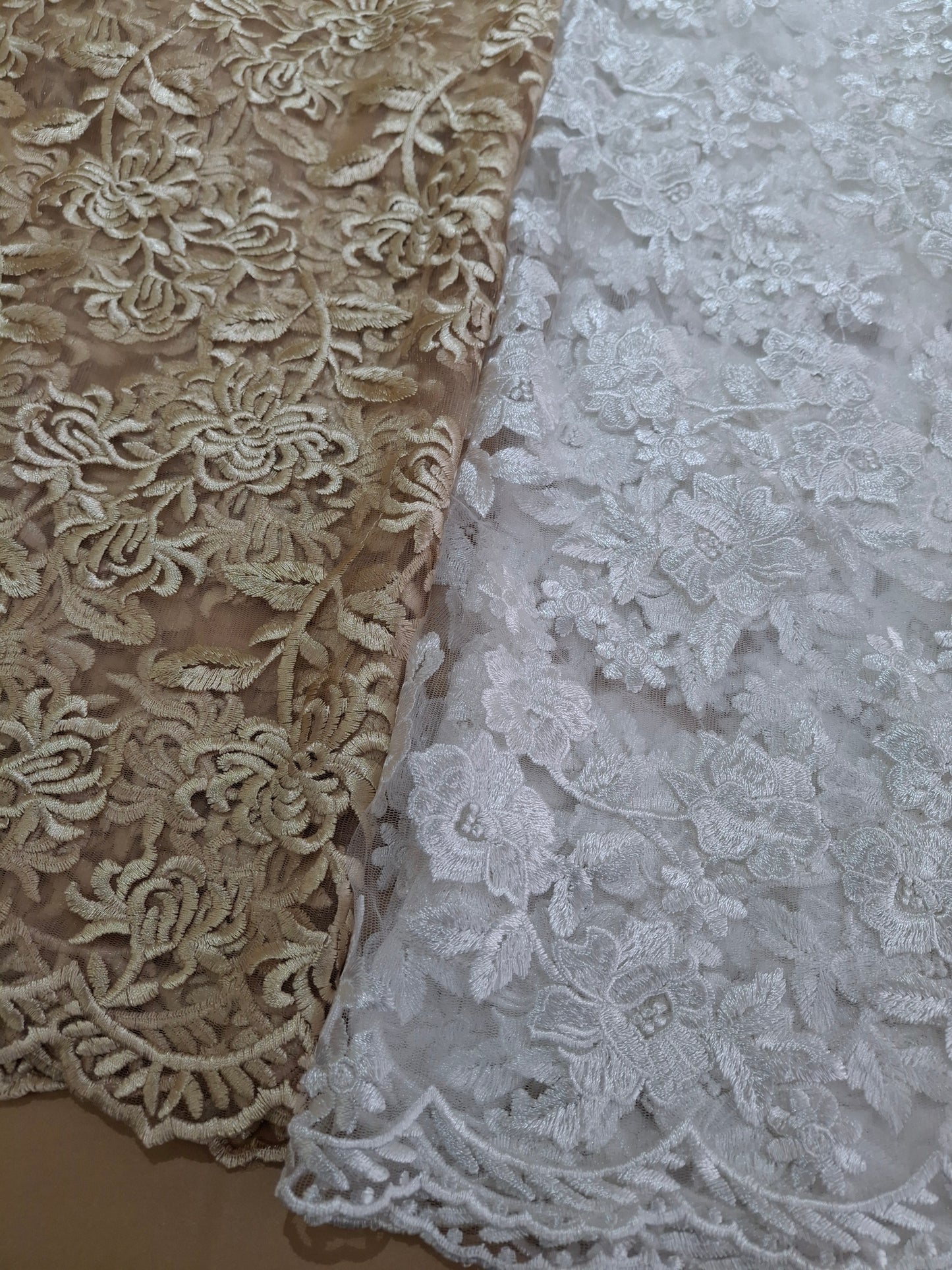 Net Lace Embroidered (4 piece suit set)