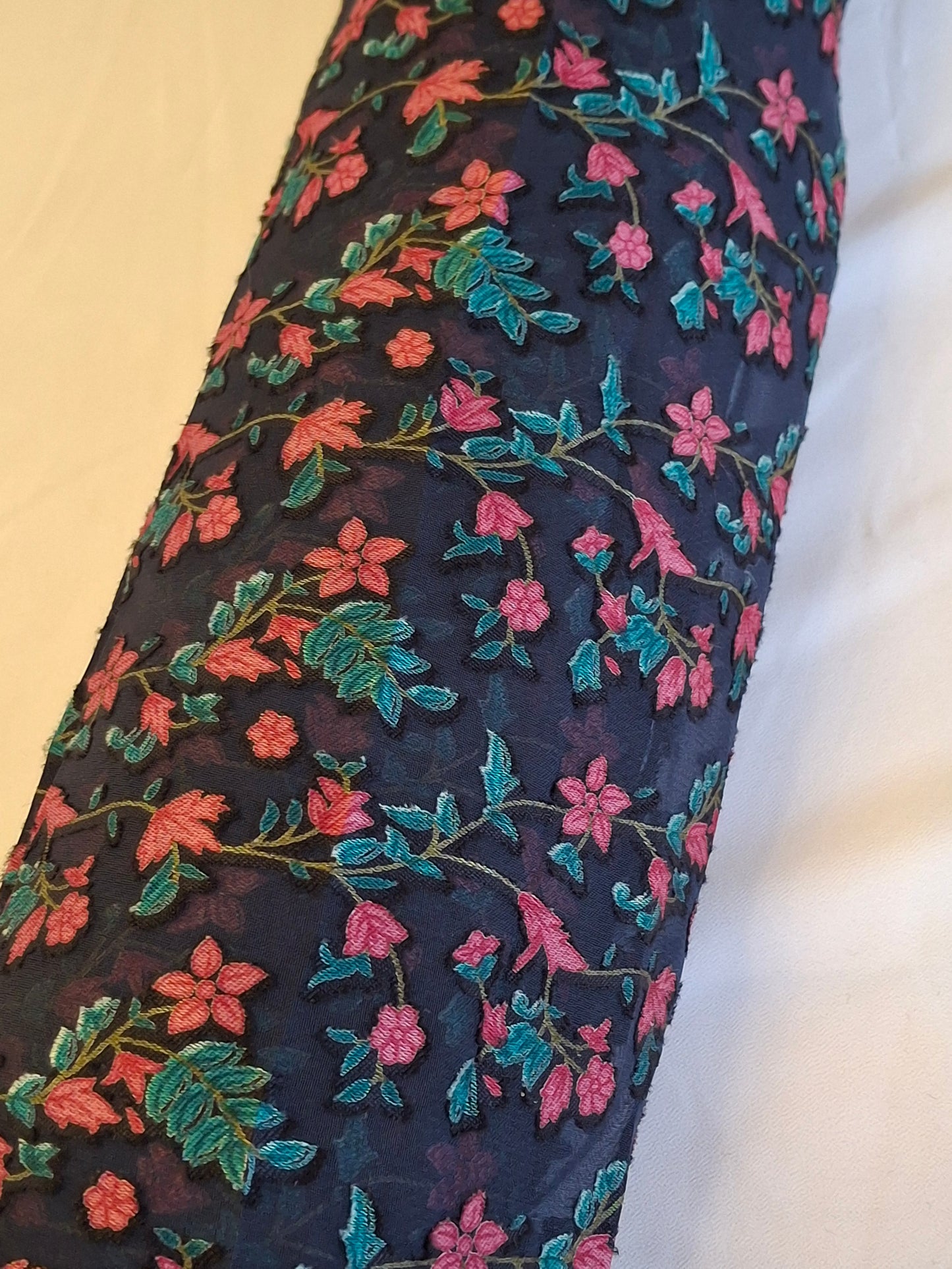 Baroshia Jacquard Pinky Flower Printed Fabrics Top Quality(sold by the meters)