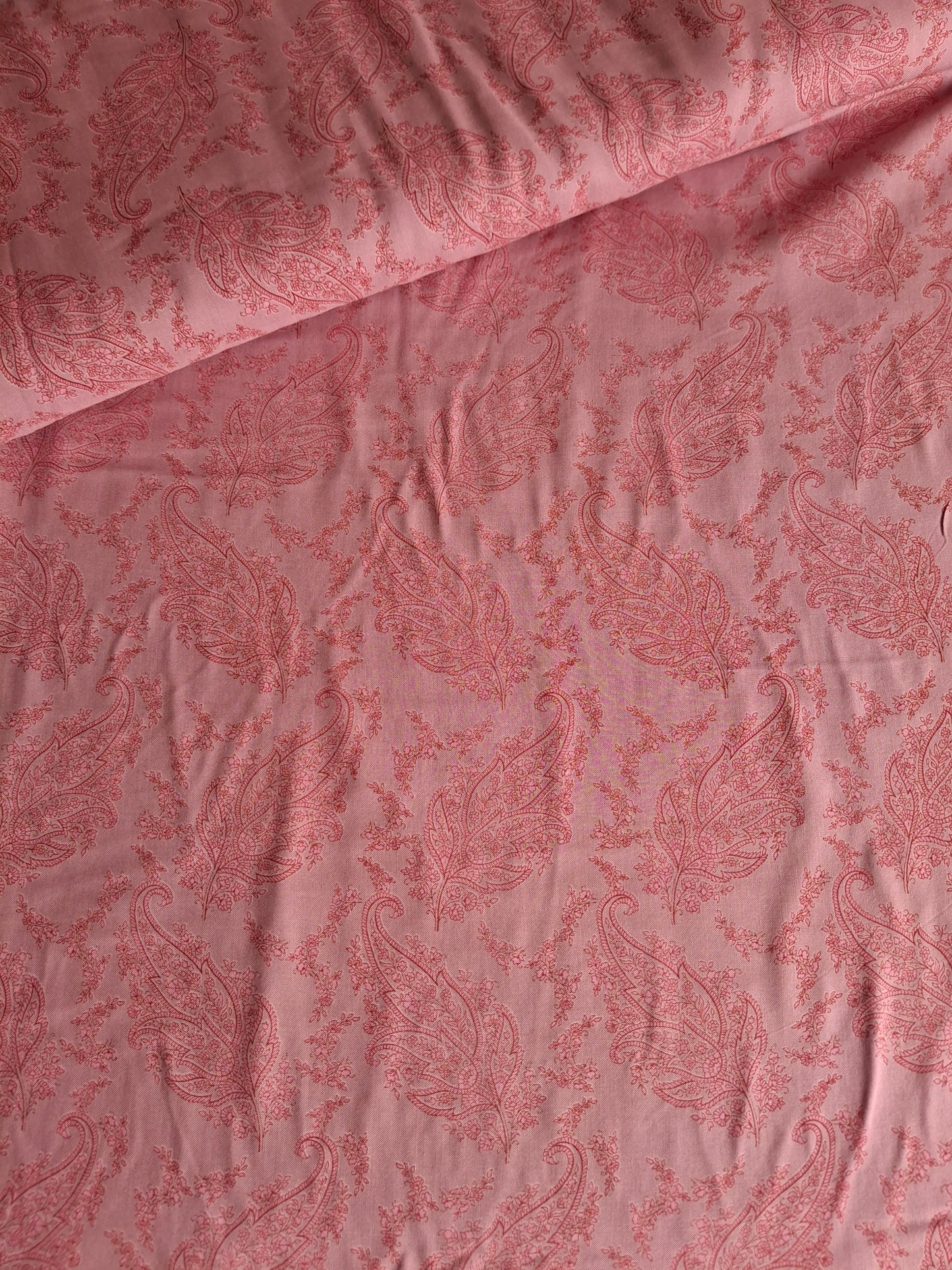 Viscose Paisley Leaves Top Quality(full suit set 4 meters)