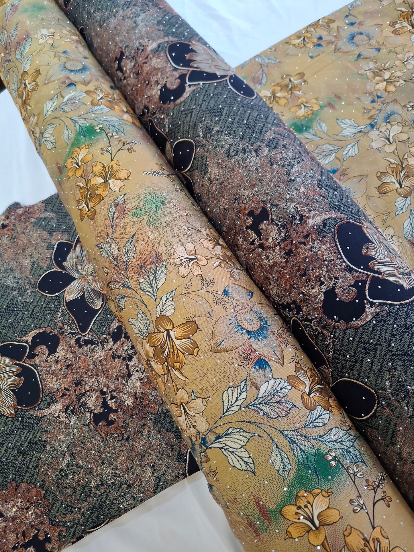 Printed Twill Viscose Marina Top Quality 60"width,4 meters