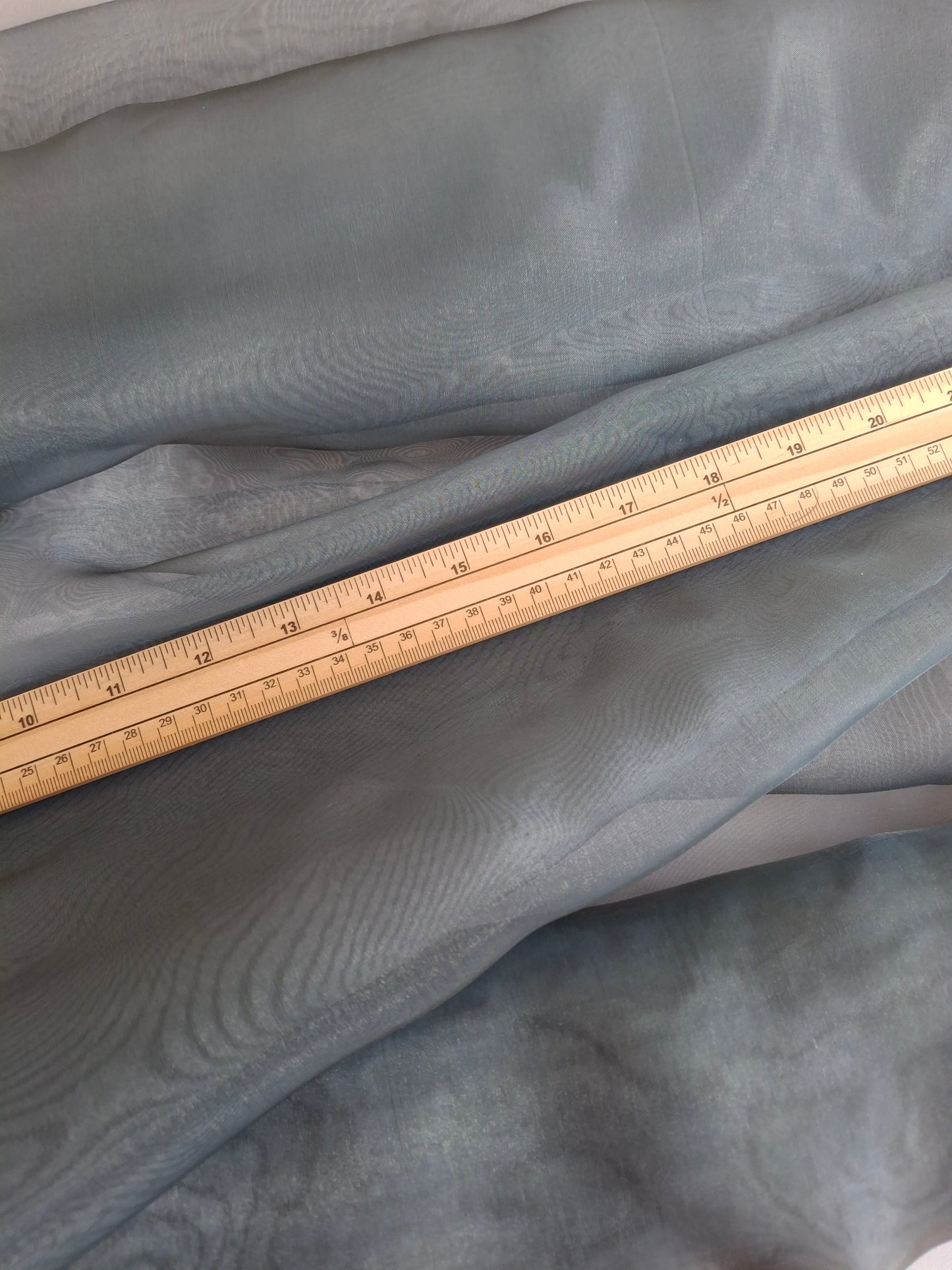 Elegant Grey Organza(sold by the meters)