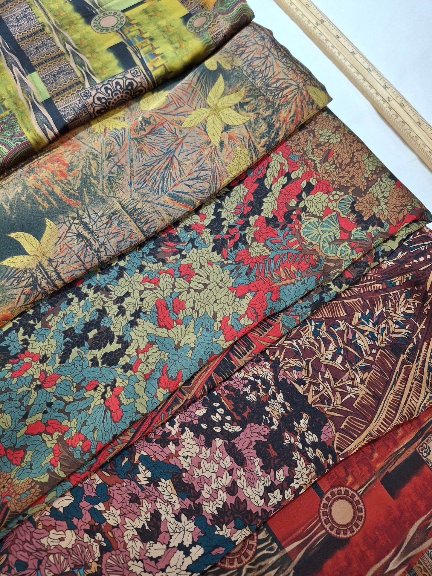 Printed Silk High Quality Full Suit Set,4 Meters Each,60"width