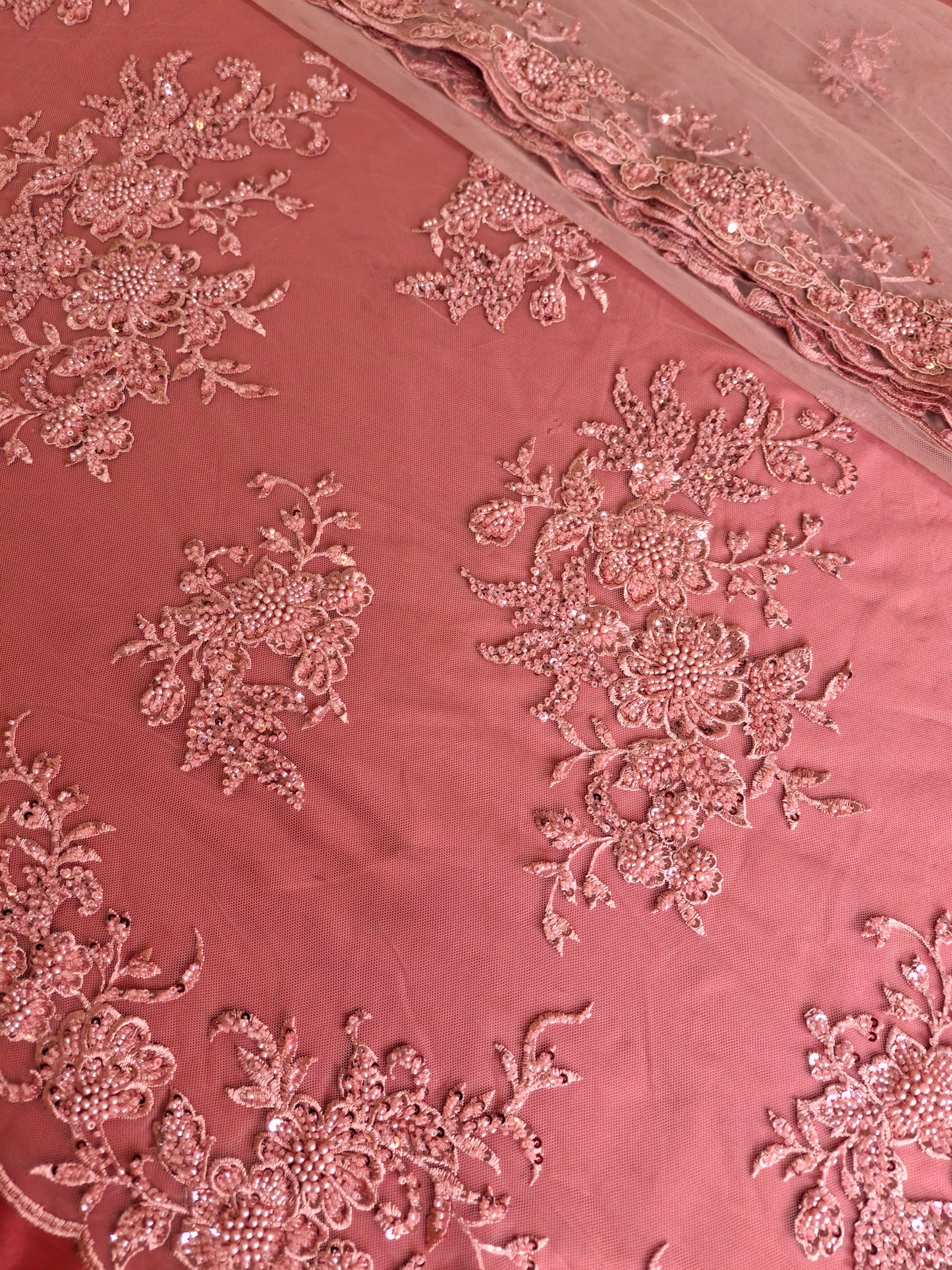 Luxurious Embroidered Net ,CutDanaWork(full suit set 4 piece)