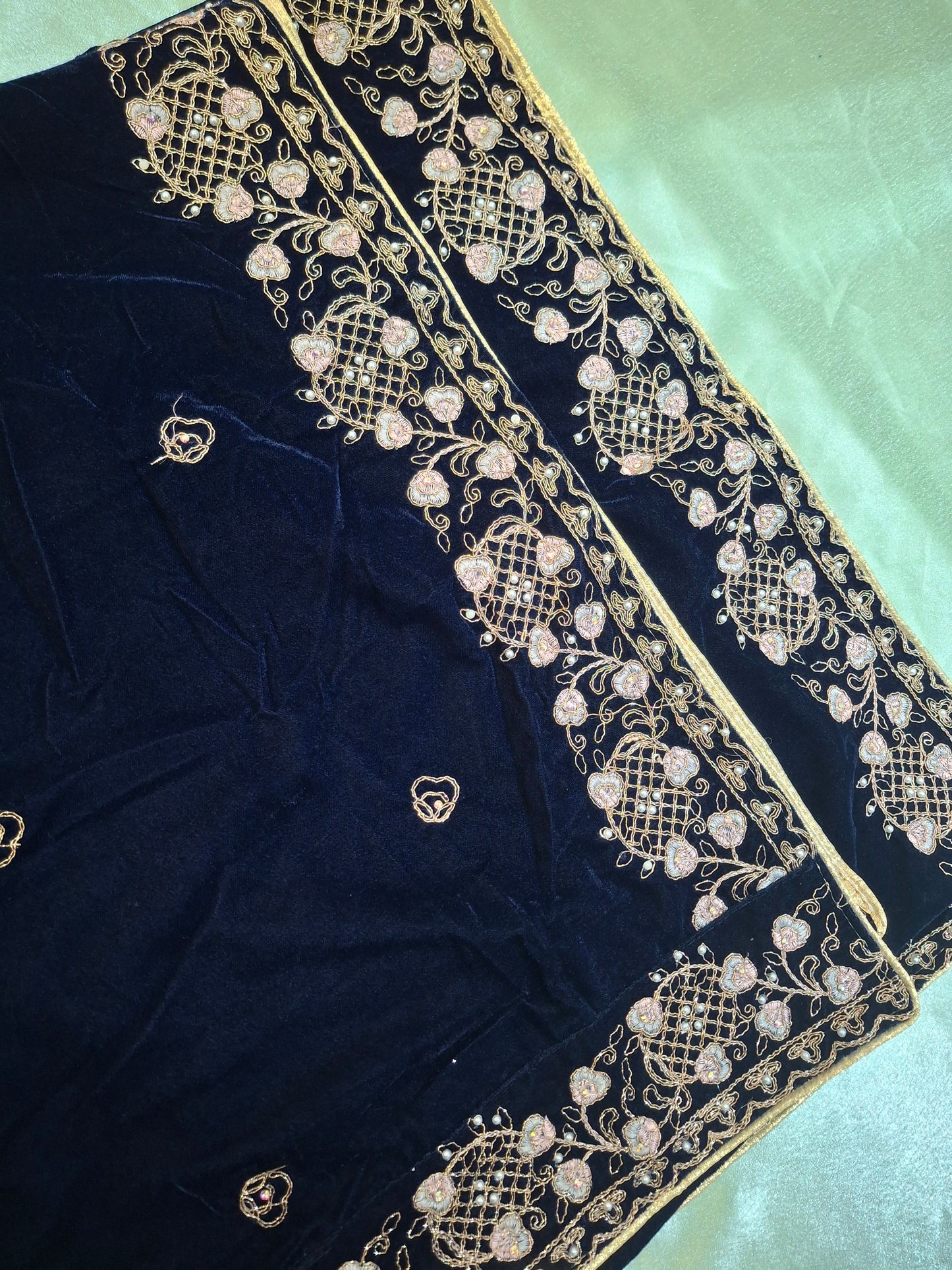 Micro Velvet Embroidered Shawls For Ladies Best Quality