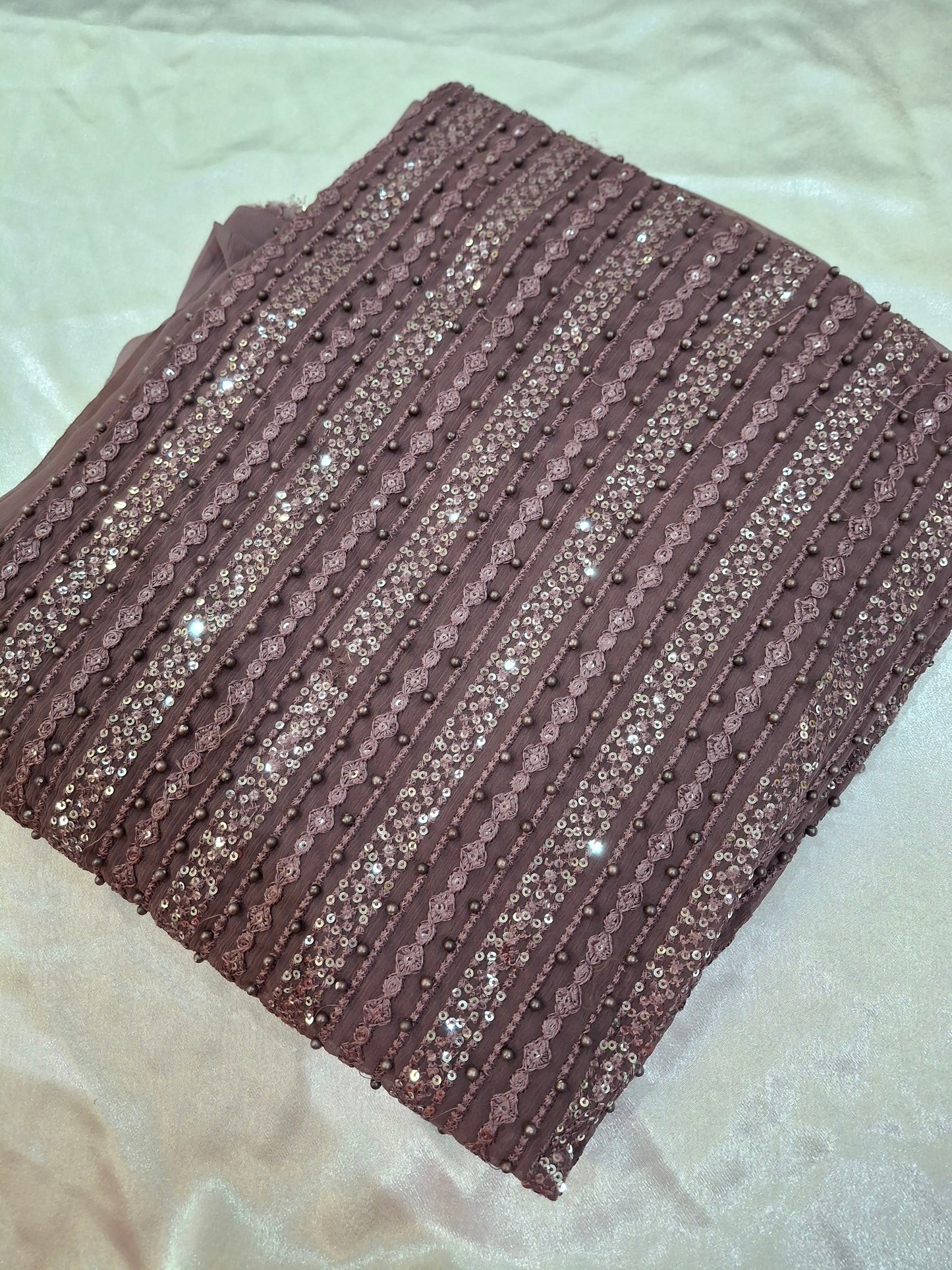 Pure Chiffon Unstitched Dress,4 piece suit set