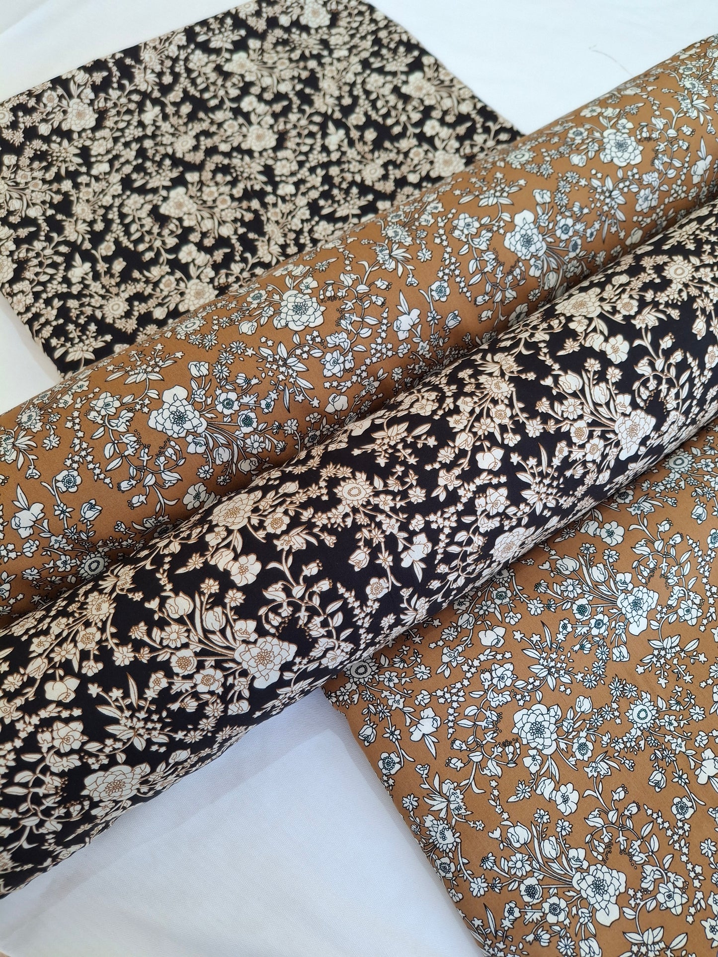 Viscose(4 meters)Full Suit Set,Black and Mustered,Black and Pink