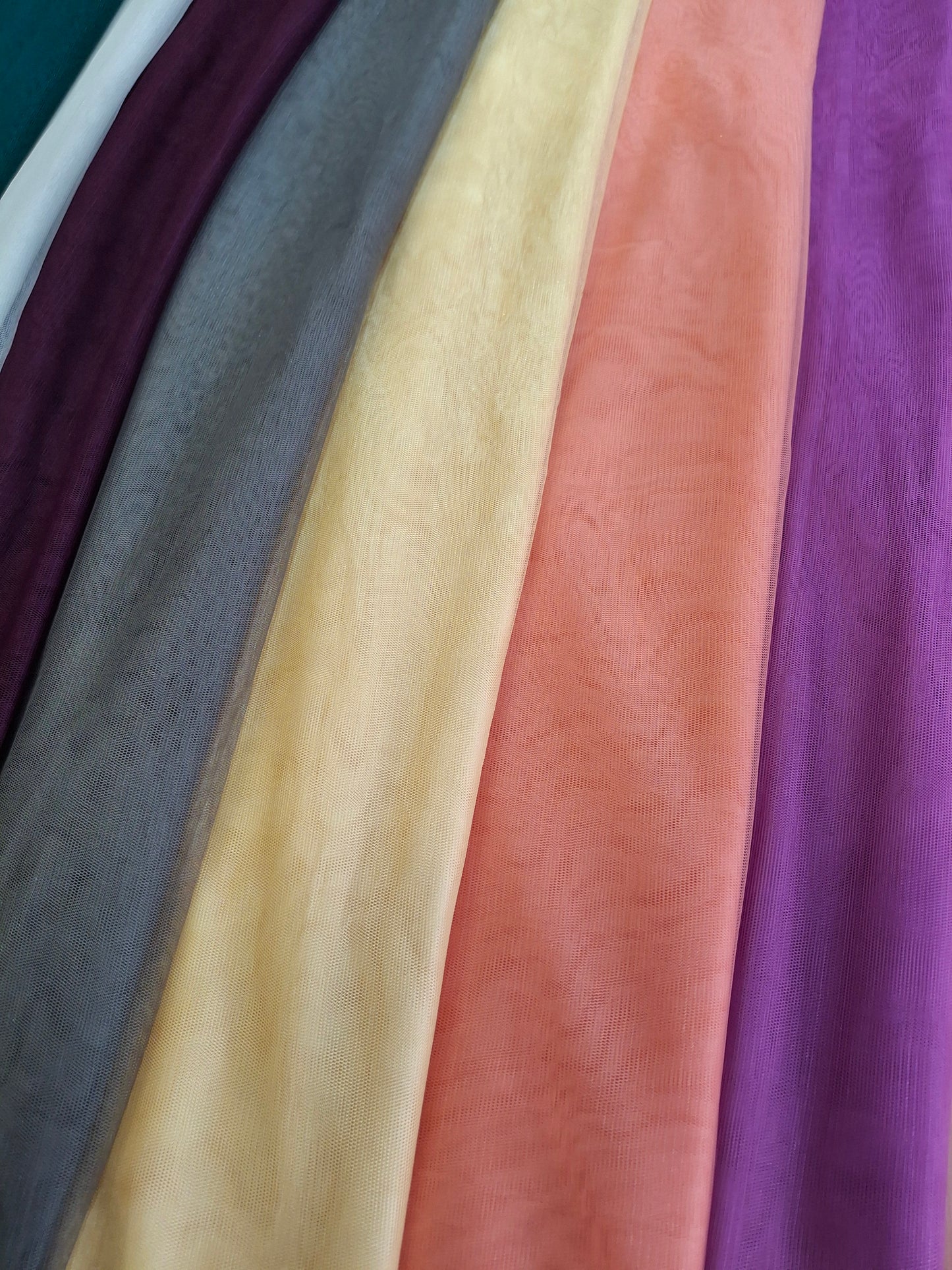 Lightweight Plain Net and Embroidered Dupatta(2.30 meters length)