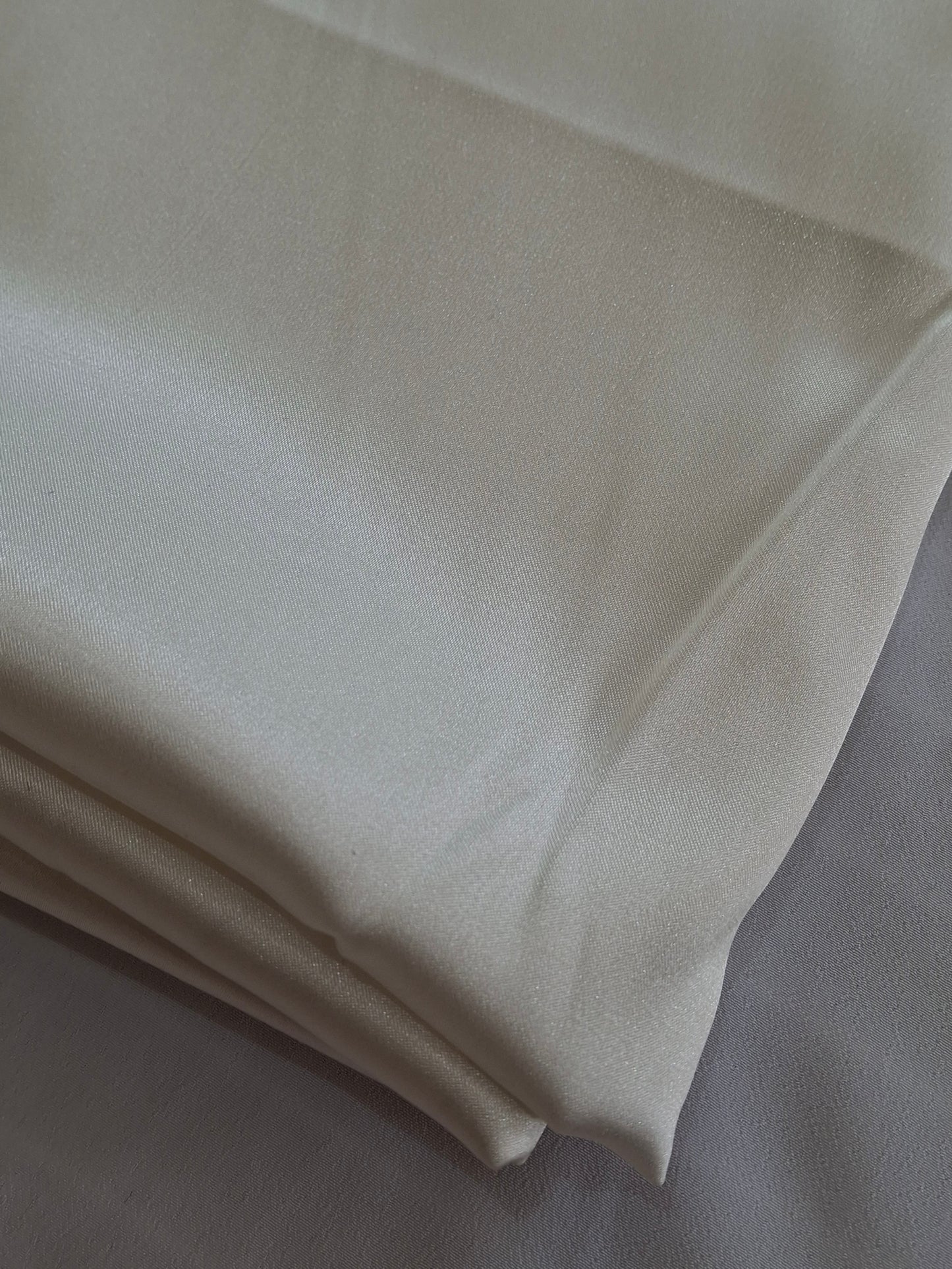 Top Quality Korean Shamoz silk in off-white,black(sold by the meters)