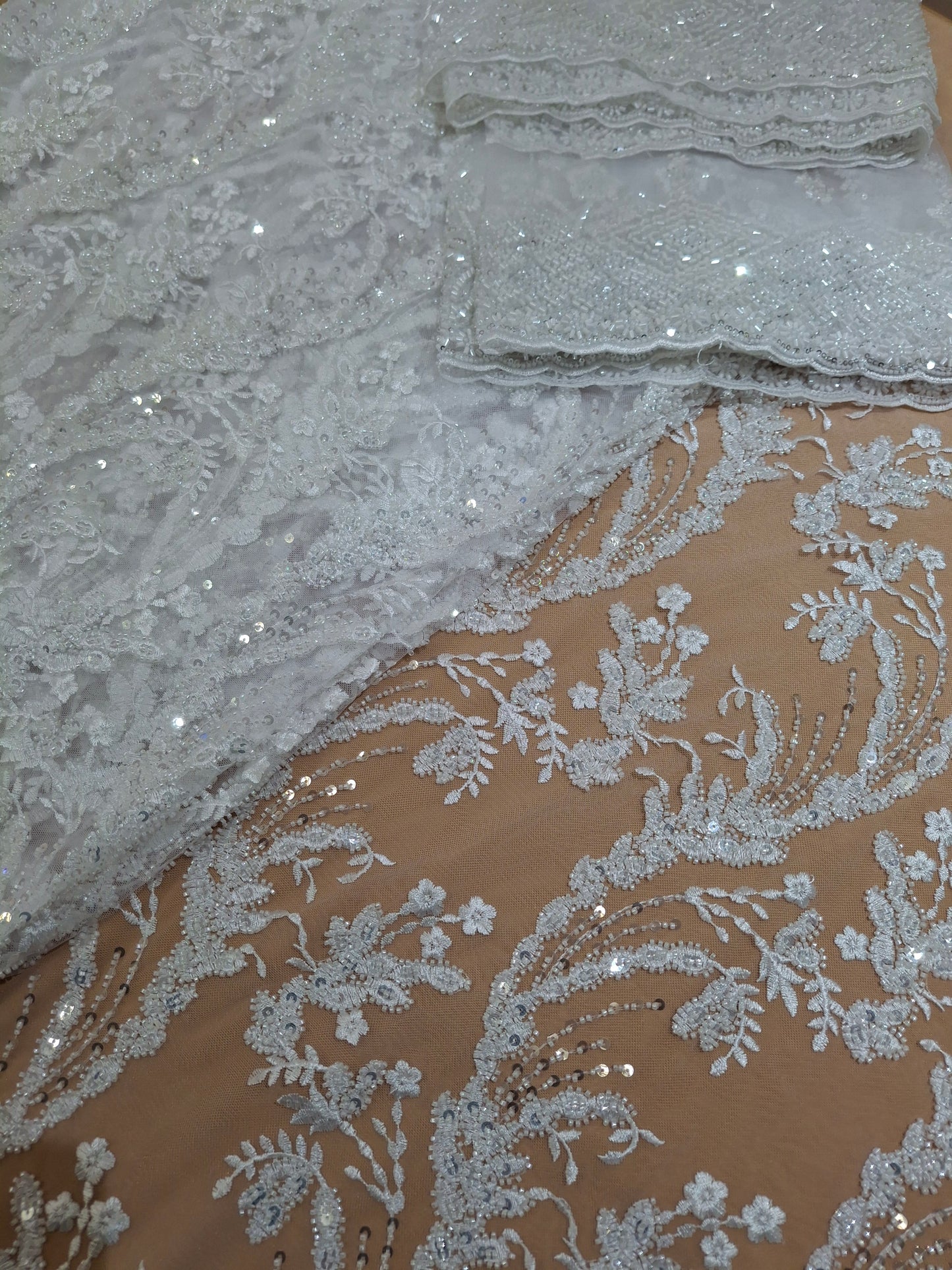 Luxurious Embroidered Navy Blue Net(Full suit set 4 piece)