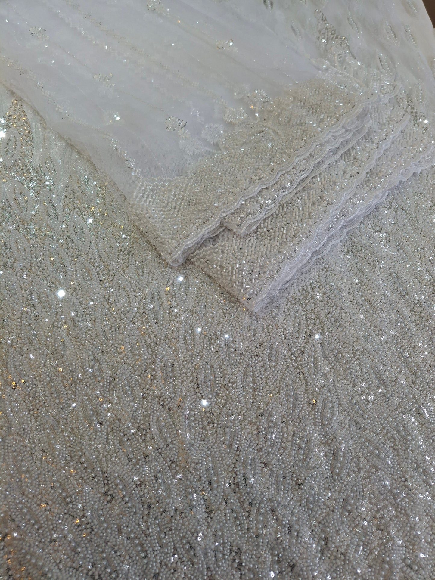 Heavy Embroidered Sequins and Cut Dana Work 4 Piece Suit Set