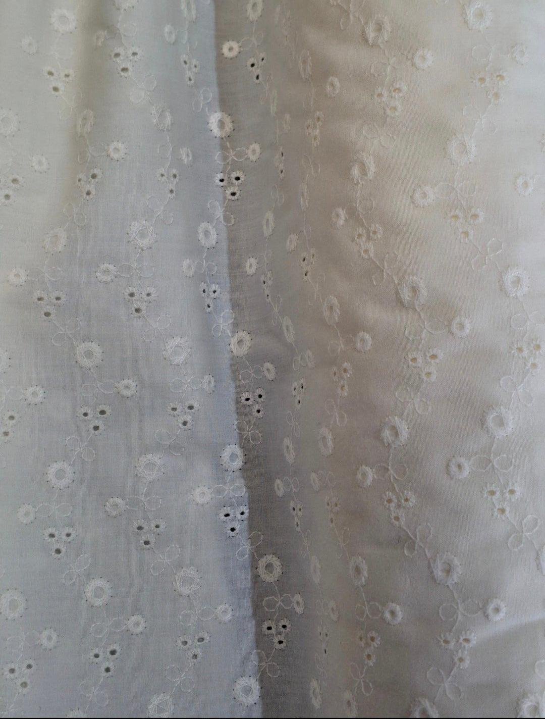 Chikankari-style Cotton Top Quality(4 meters, 60"width)