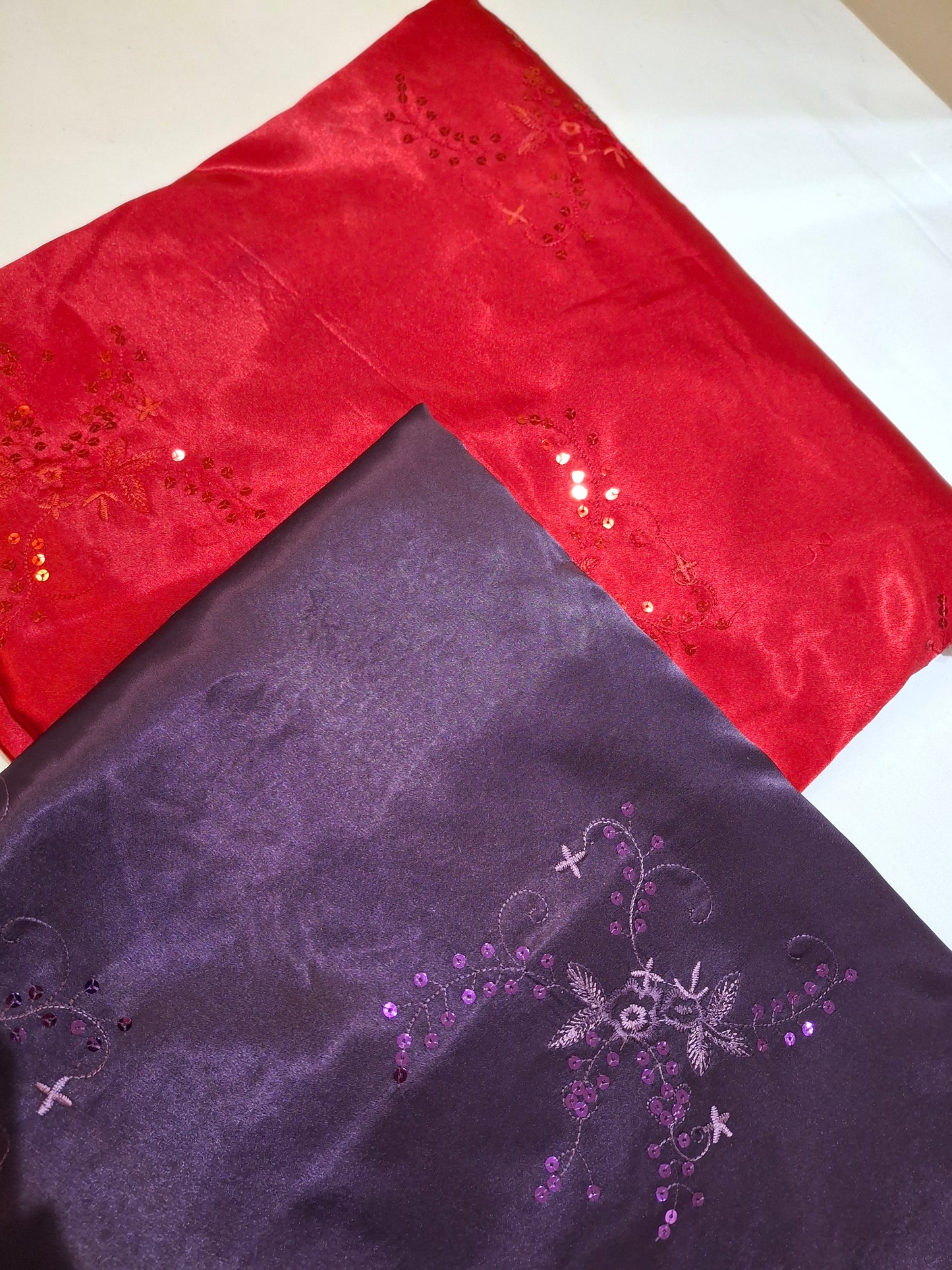 Sequins Embroidered Silk High Quality(4 meters)60"width