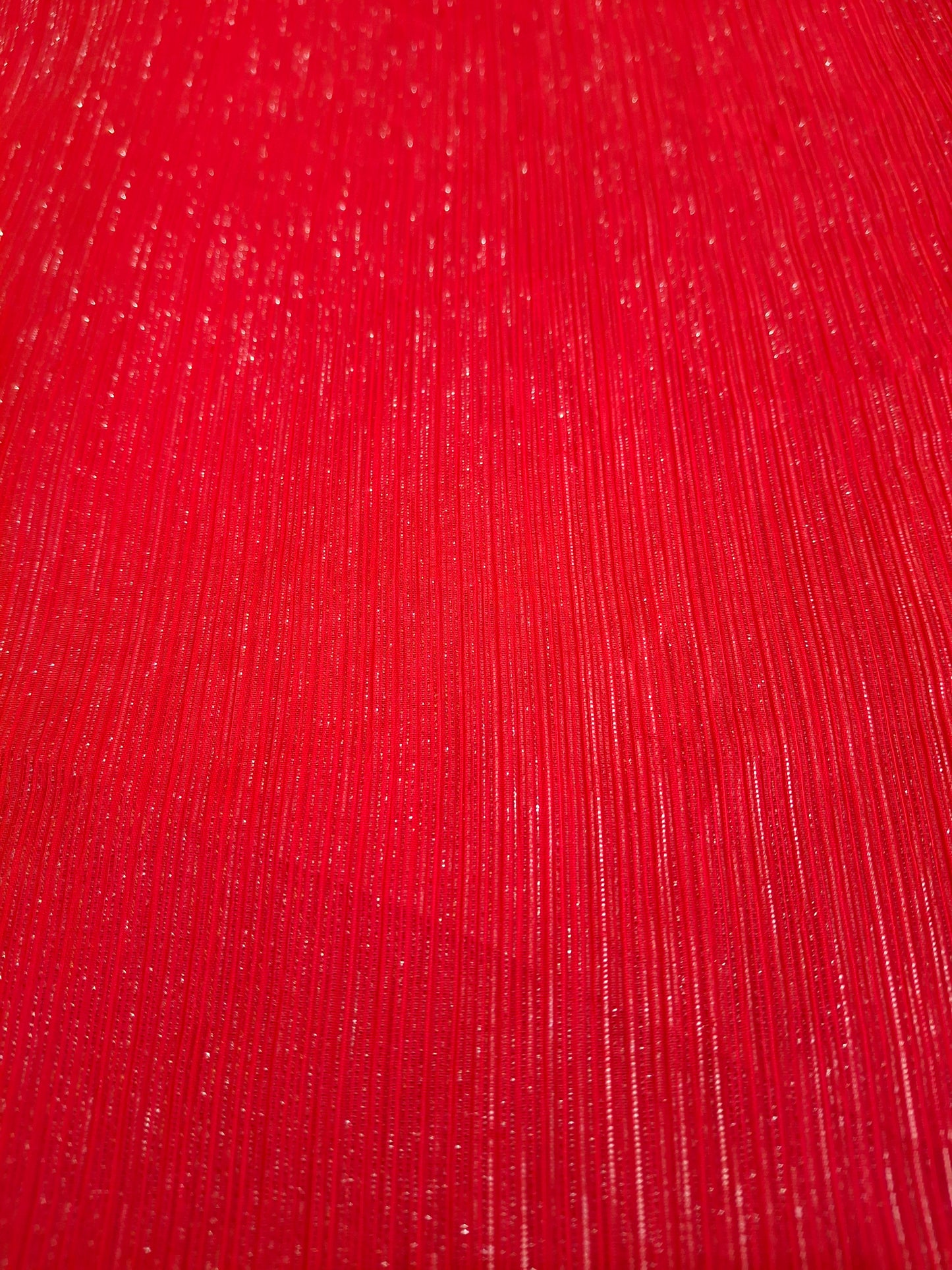 Red Shimmer Crinkle Fabric (sold by the meters)