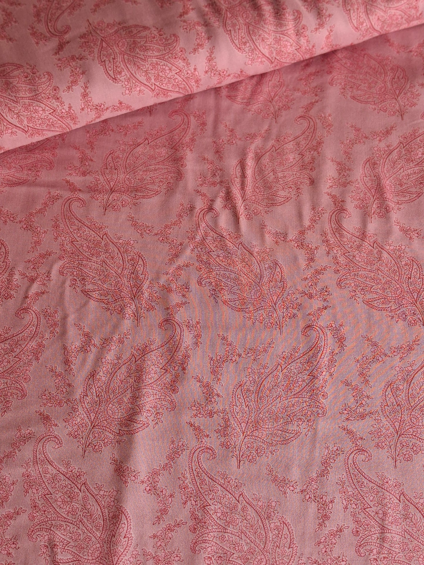 Viscose Paisley Leaves Top Quality(full suit set 4 meters)