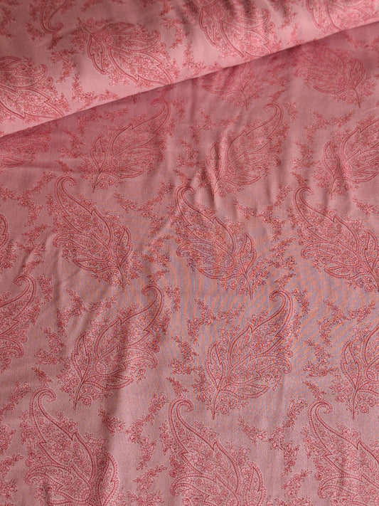 Viscose Paisley Leaves Top Quality(full suit set 4 meters)