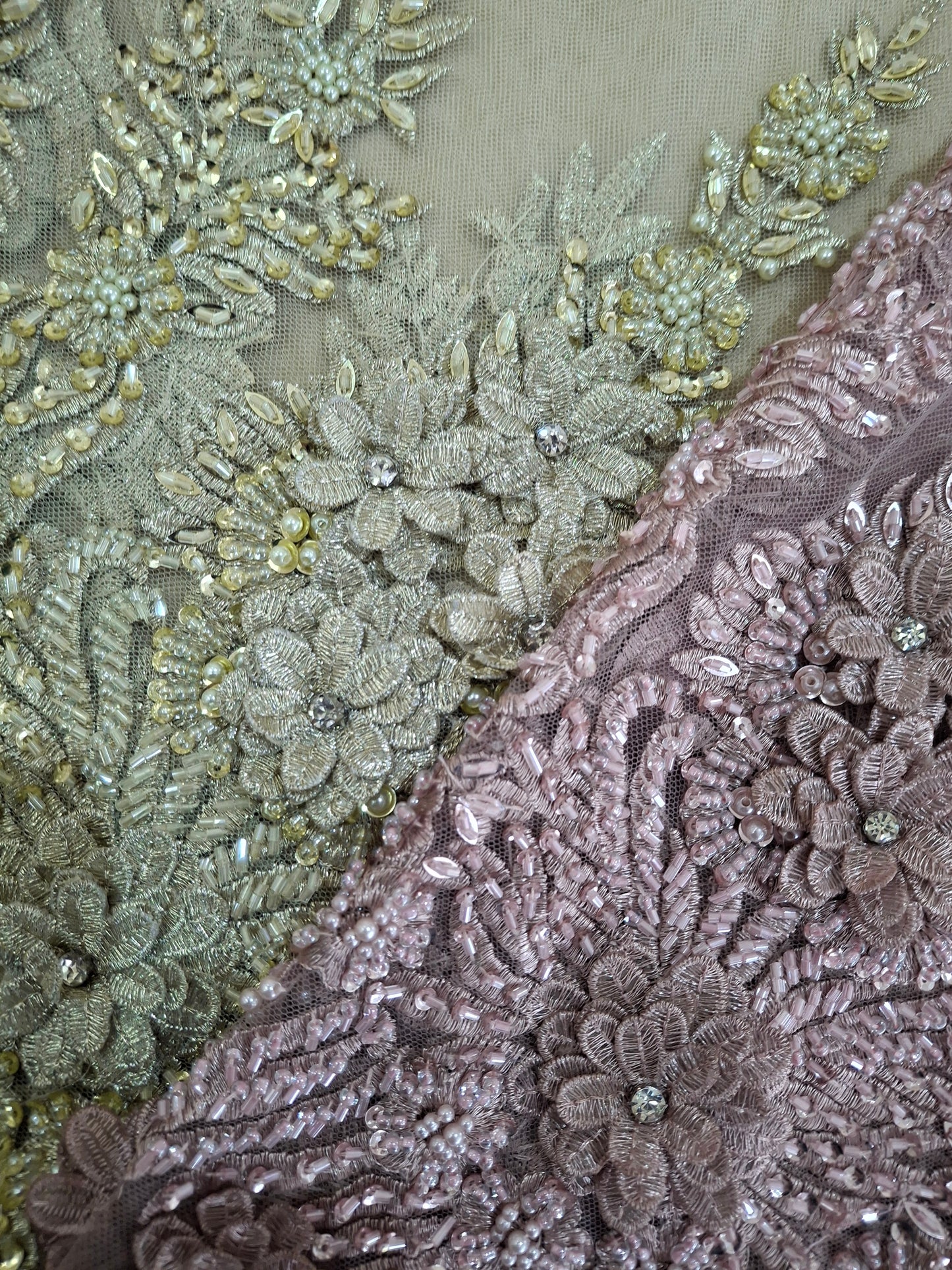 Cut Dana Heavy Embroidered Net,4 piece suit set