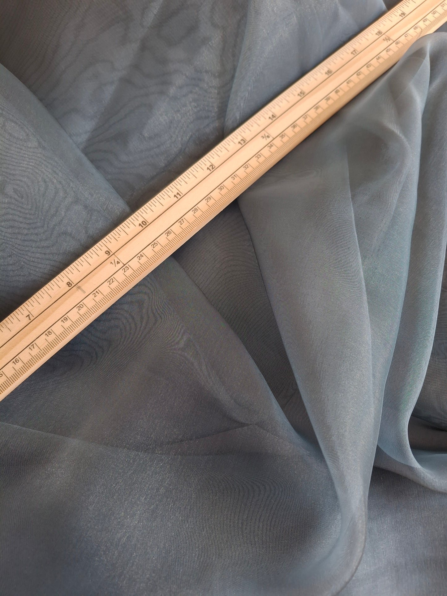 Elegant Grey Organza(sold by the meters)