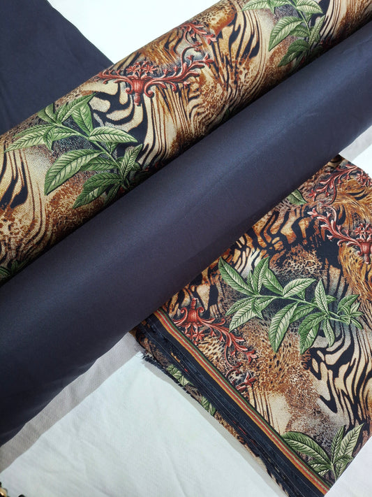 Marina Winter Fabric,2 piece suit set unstitched