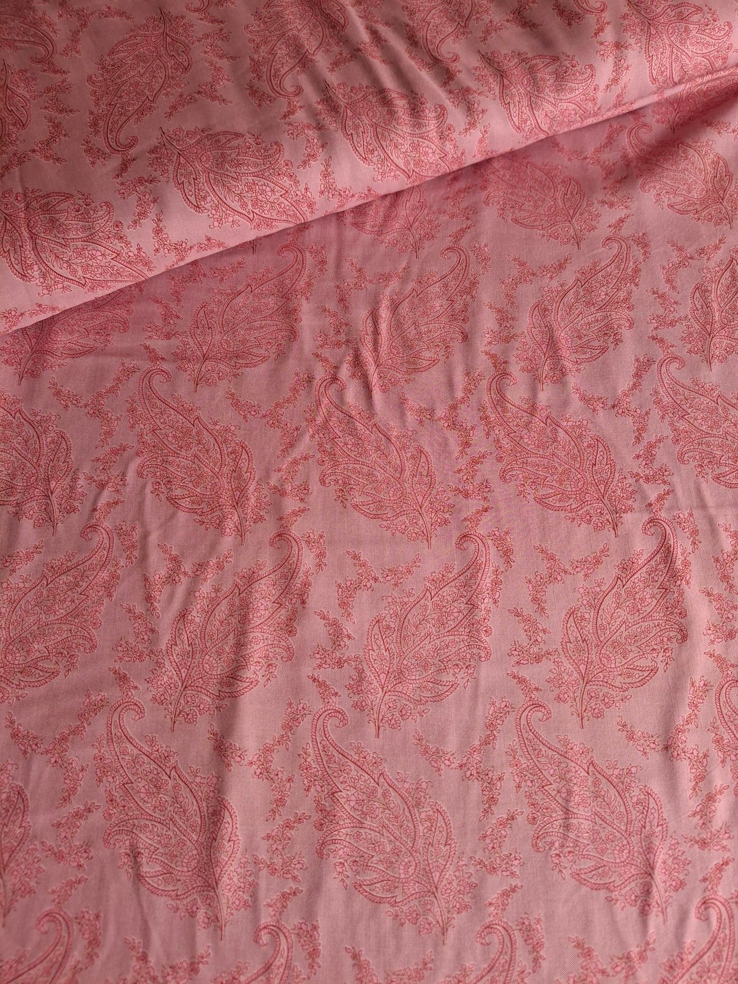 Viscose Paisley Leaves Top Quality(full suit set 4 meters)