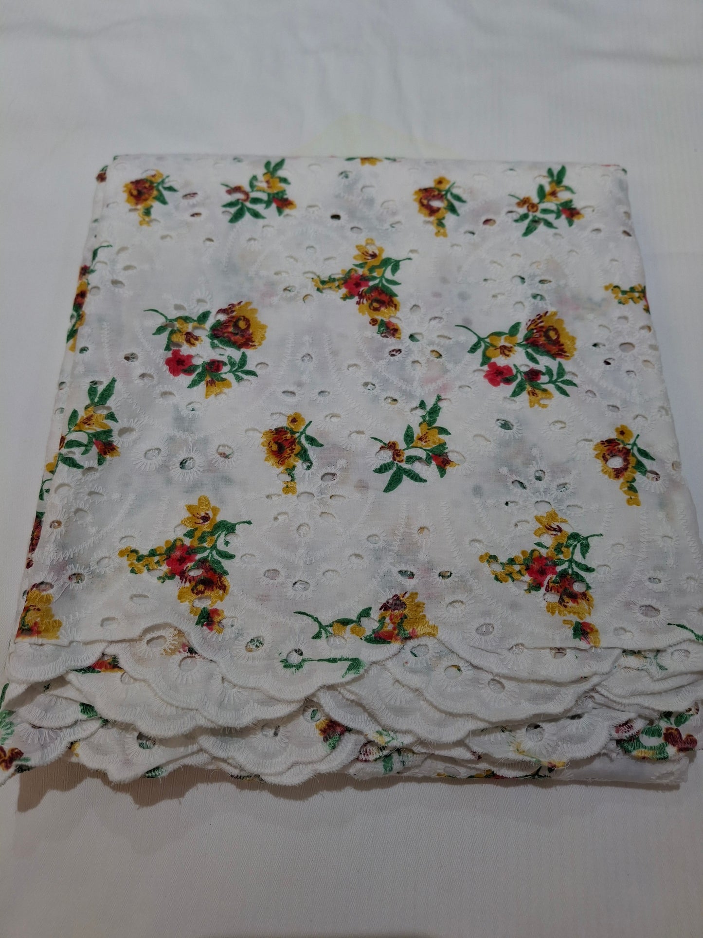 Chikankari-style Cotton 4 meters(2 Piece suit set)