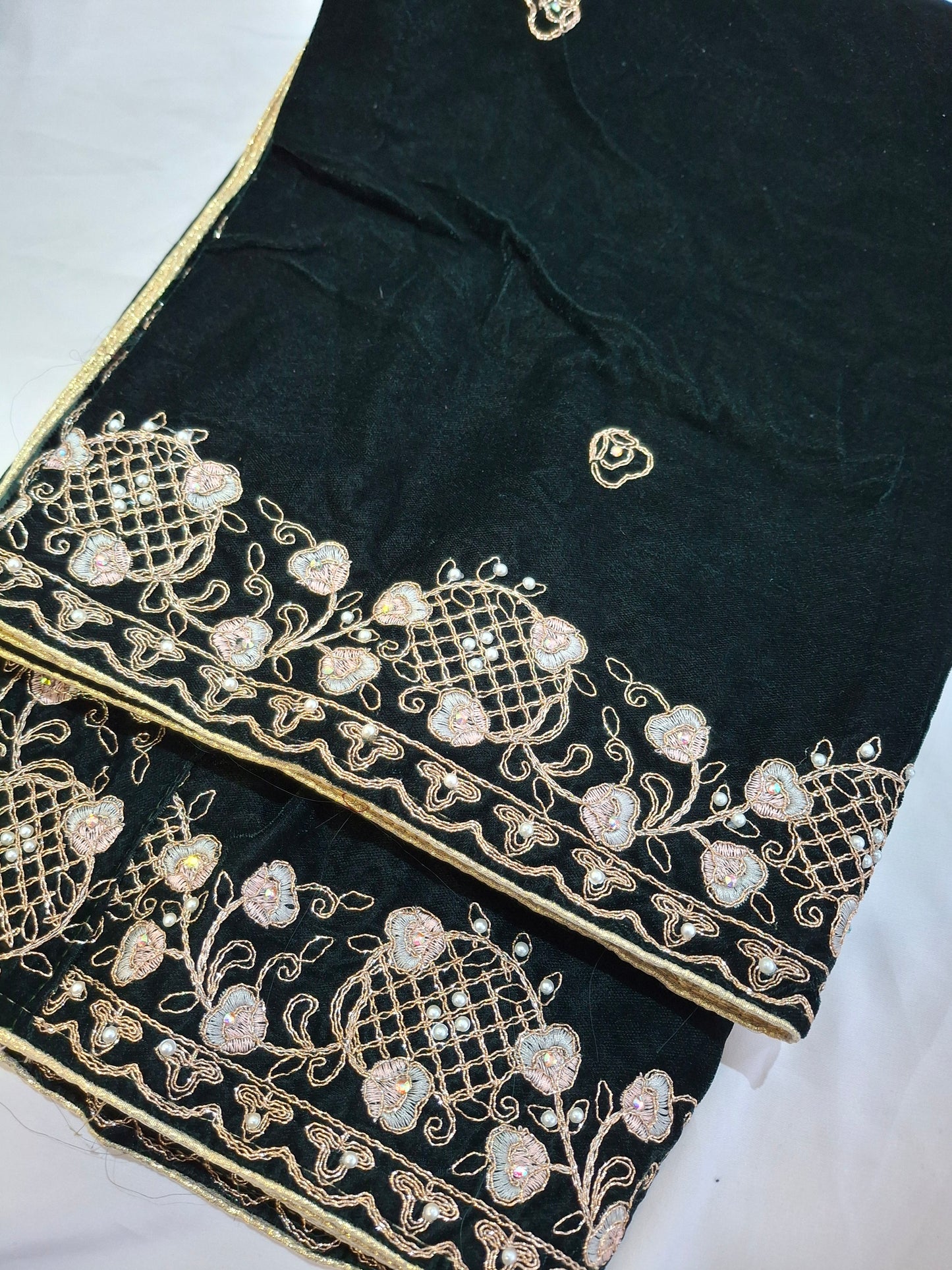 Micro Velvet Embroidered Shawls For Ladies Best Quality