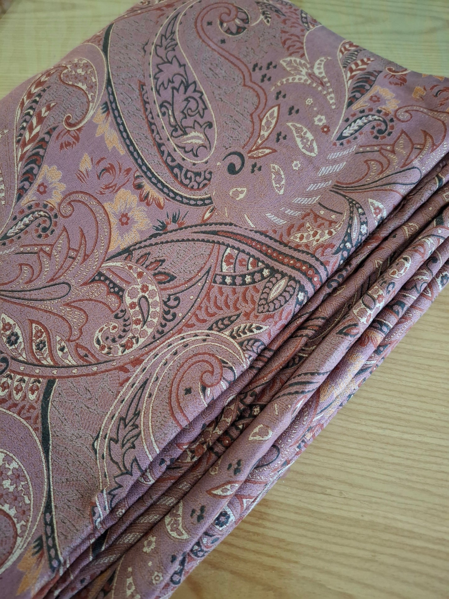 Original Alpiane Paisley Flower Printed( full suit set 4 meters)