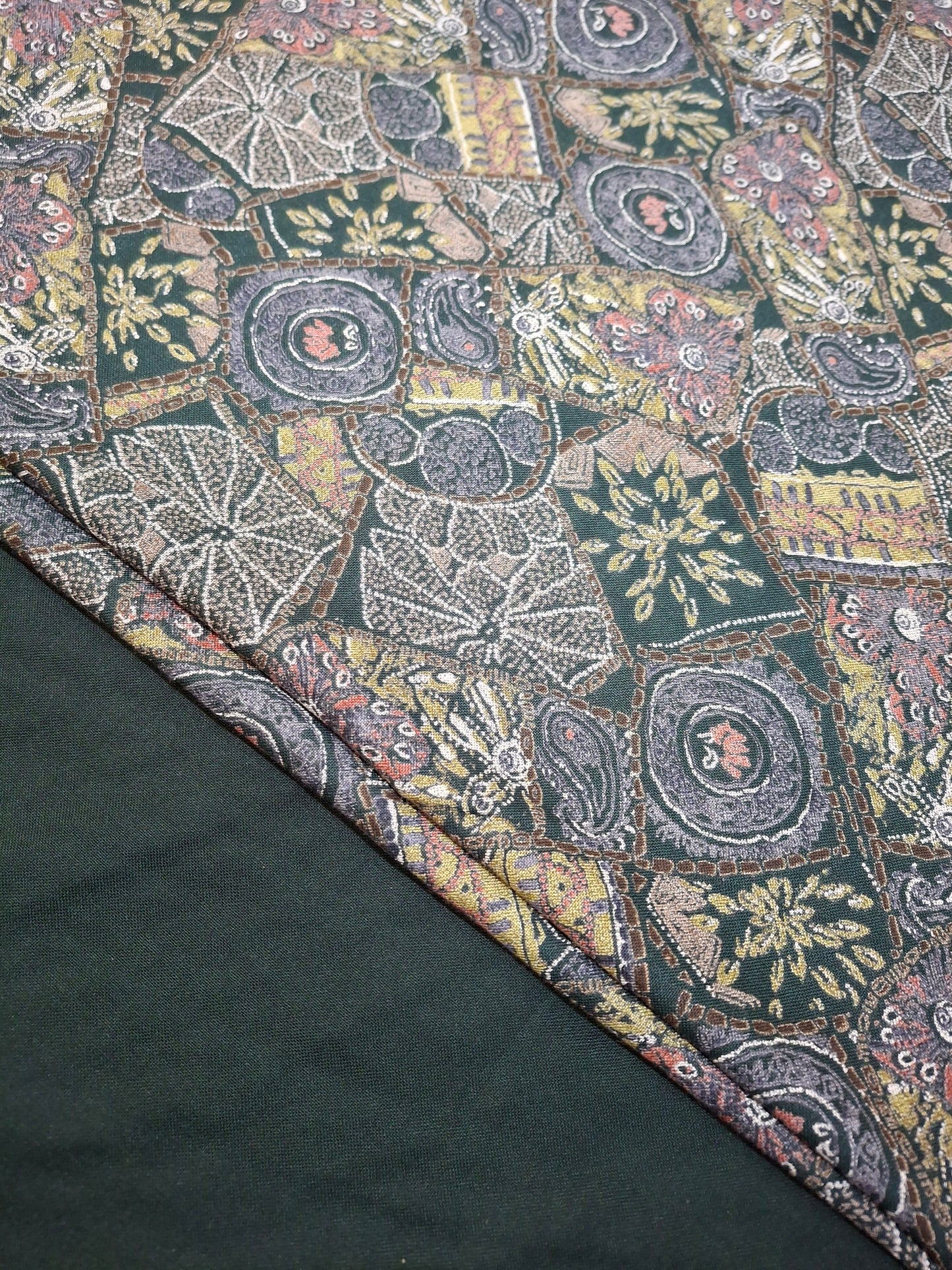 Alpiane Navy Blue & Patterned Design(3-Piece Suit)