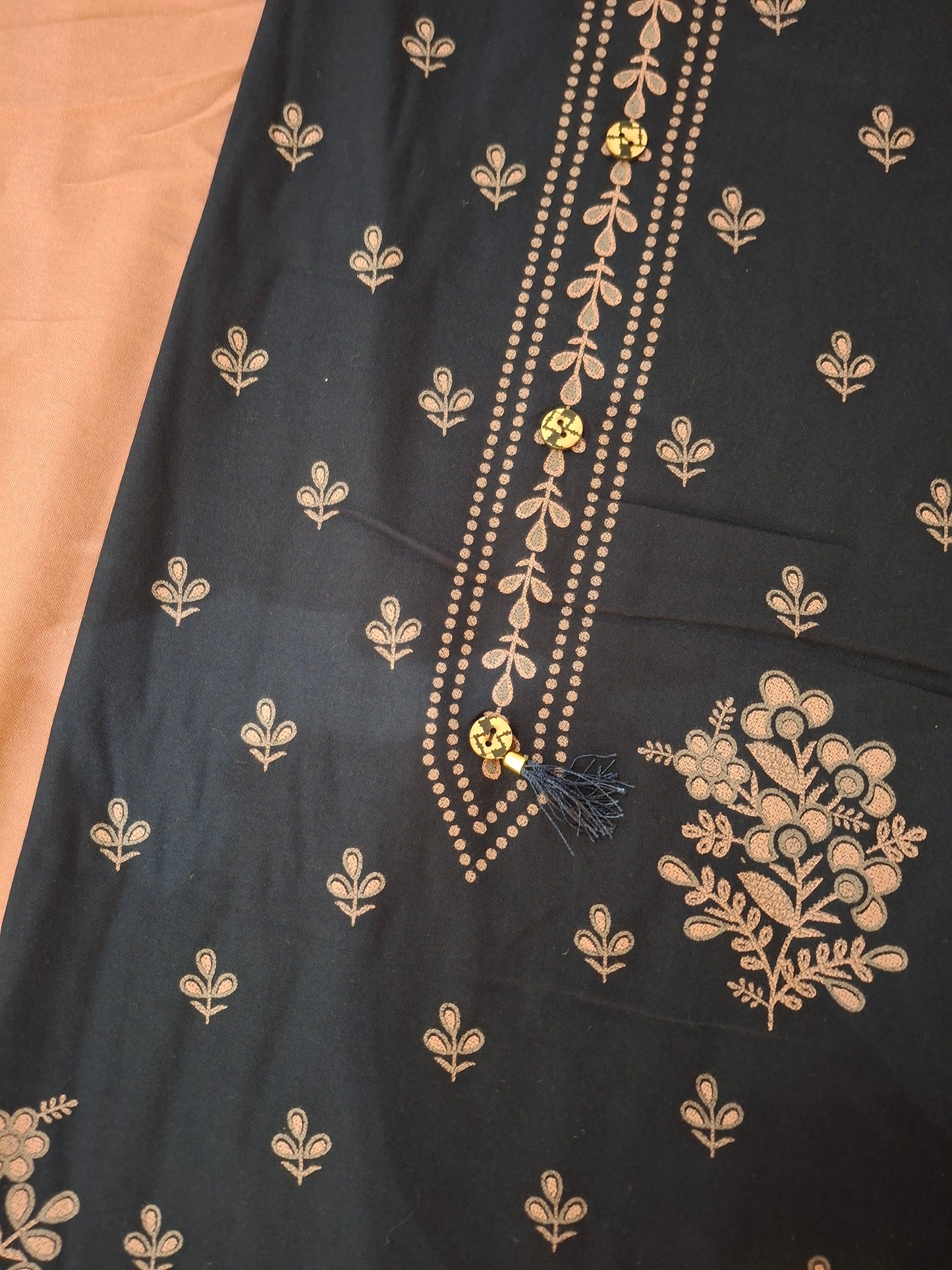 Printed Viscose 4 Meters Full Suit Set,60"Width